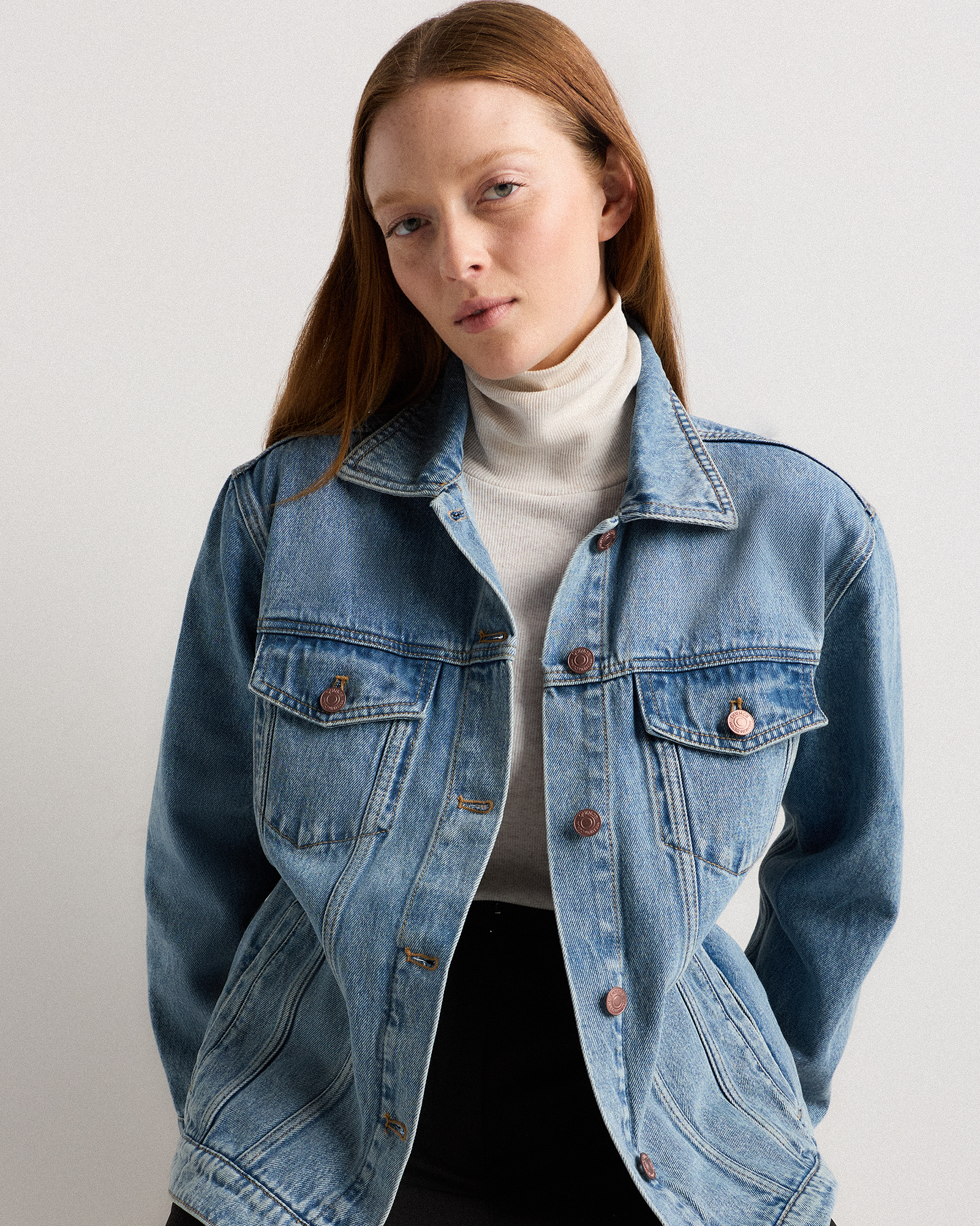 100% Organic Cotton Oversized Denim Jacket