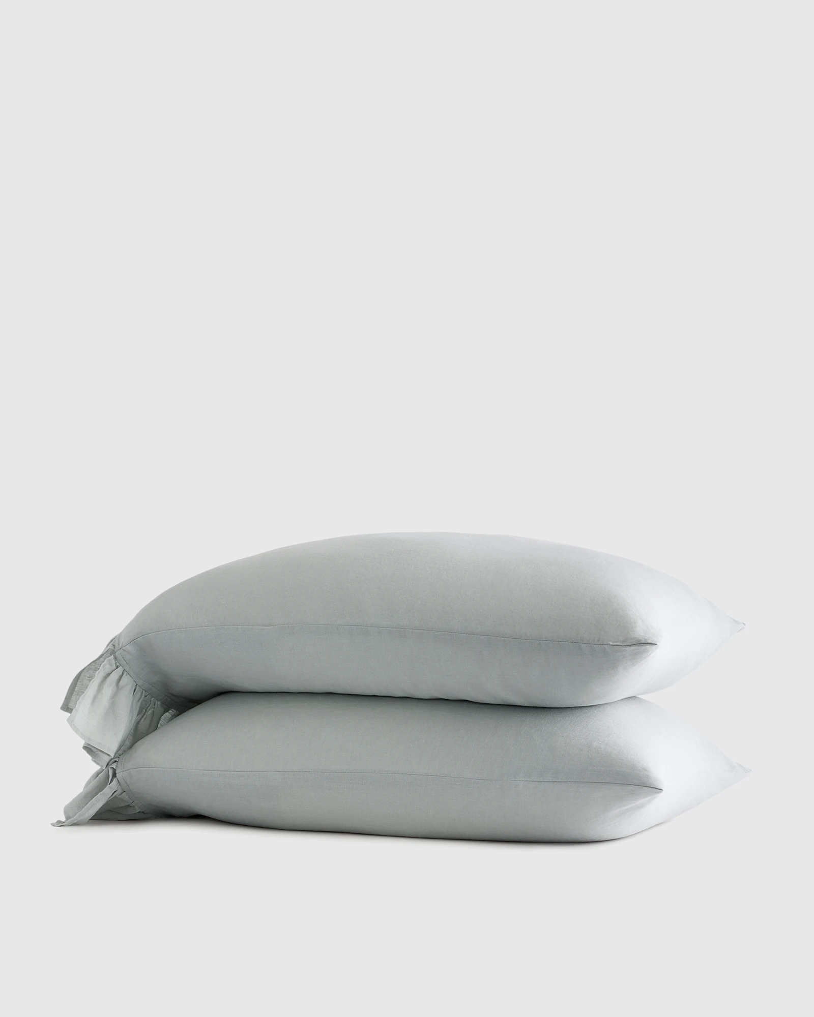 European Linen Ruffle Pillowcase Set