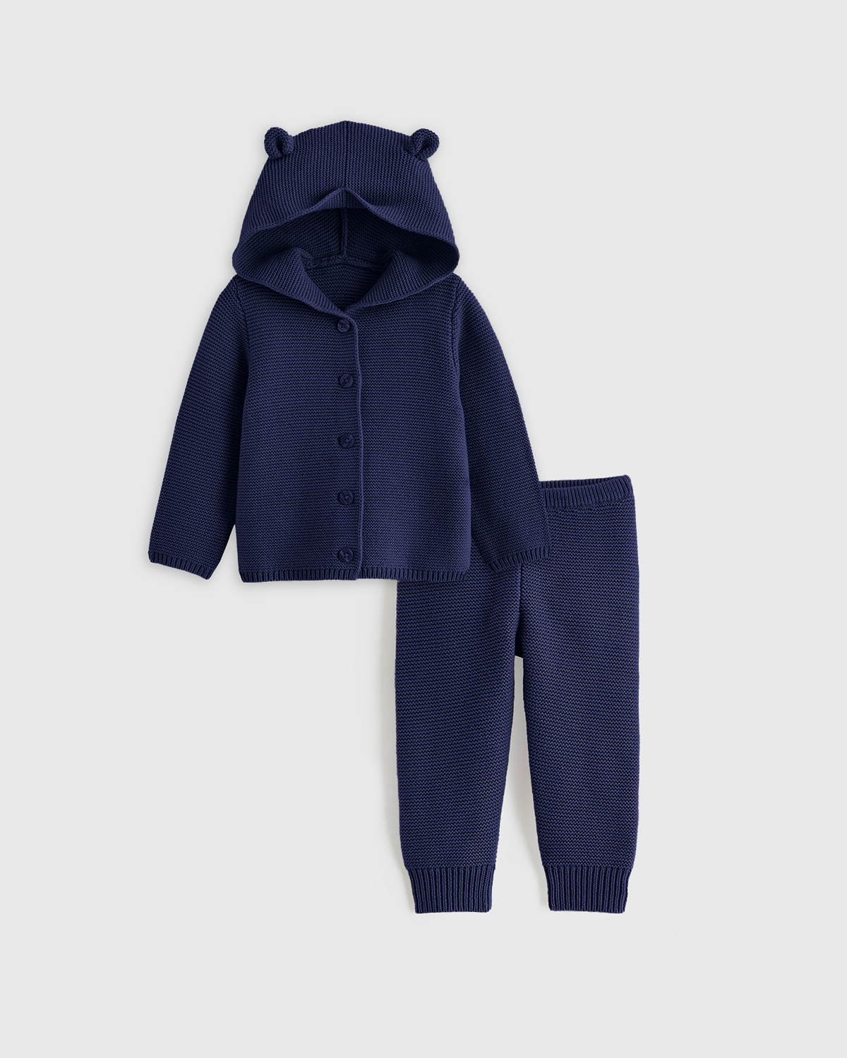 Quince Sweater Set In Navy