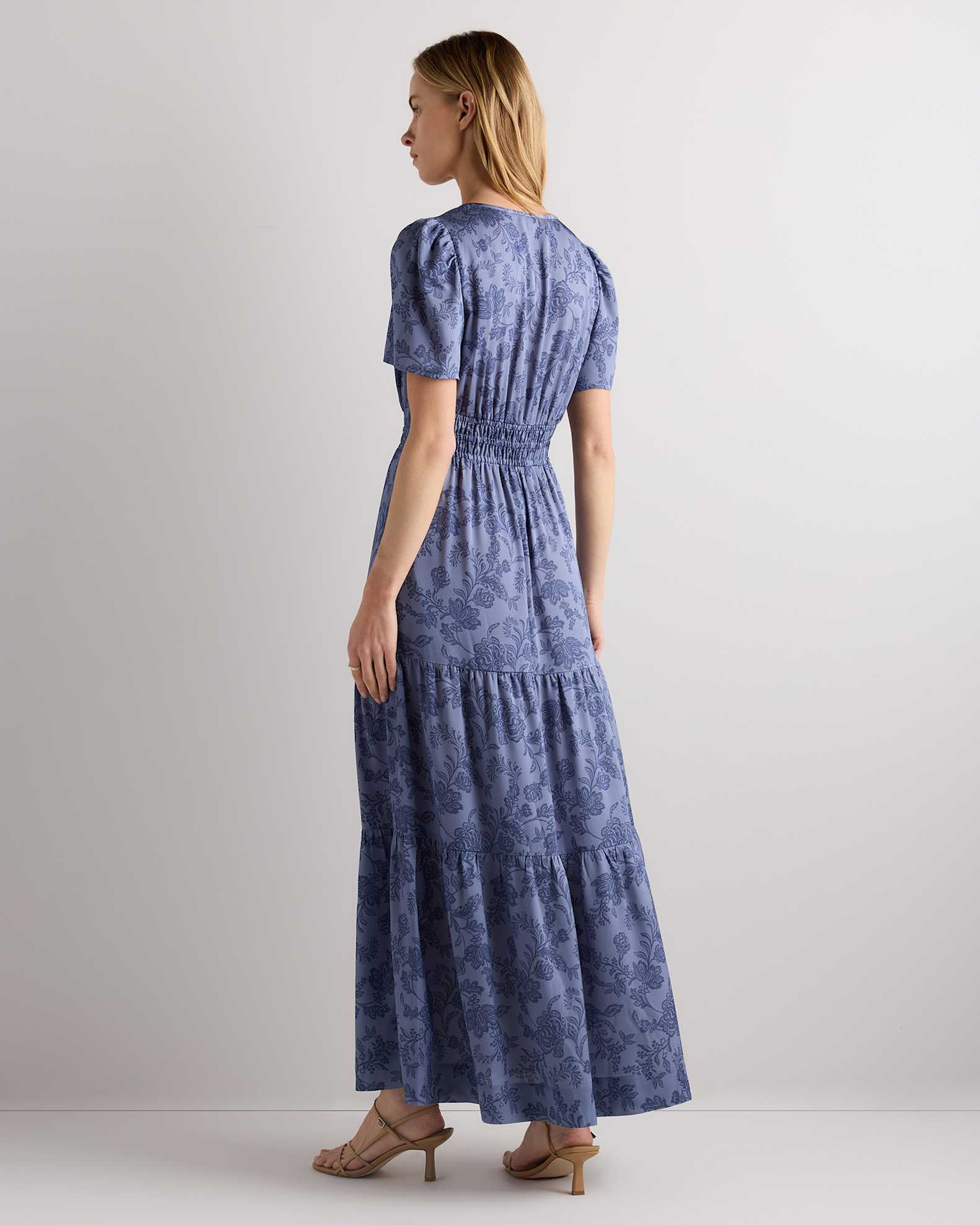 stretchable maxi dress Cotton for Women Ihhxva V-Neck Short Sleeve Relaxed Fit Button Detail Solid Color 3/4 Summer Soft Cotton- Soft Loose Front stretchable fabric Burgundy Wrap Front Empire Waist