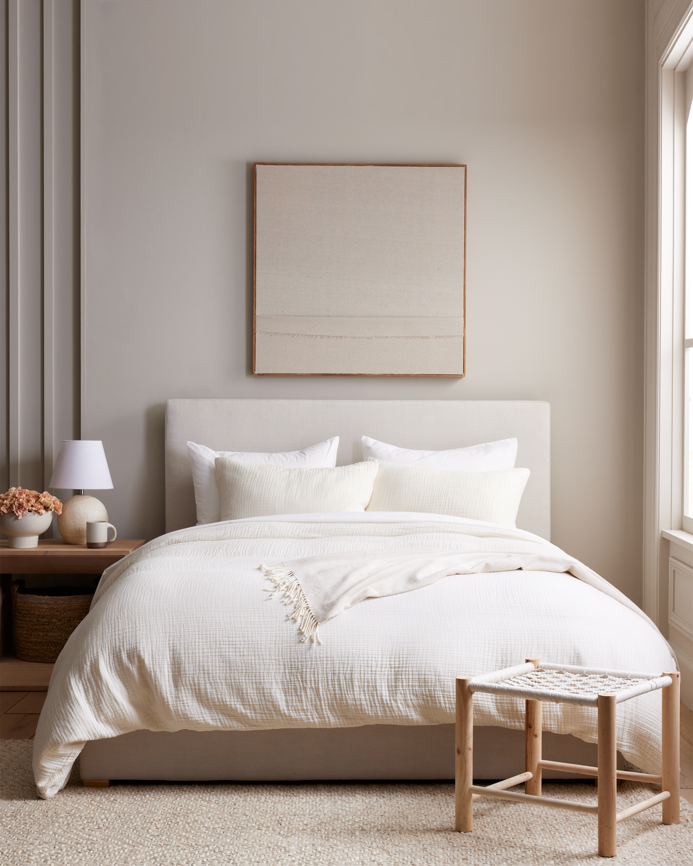 Undyed Organic Airy Gauze Duvet Cover Set