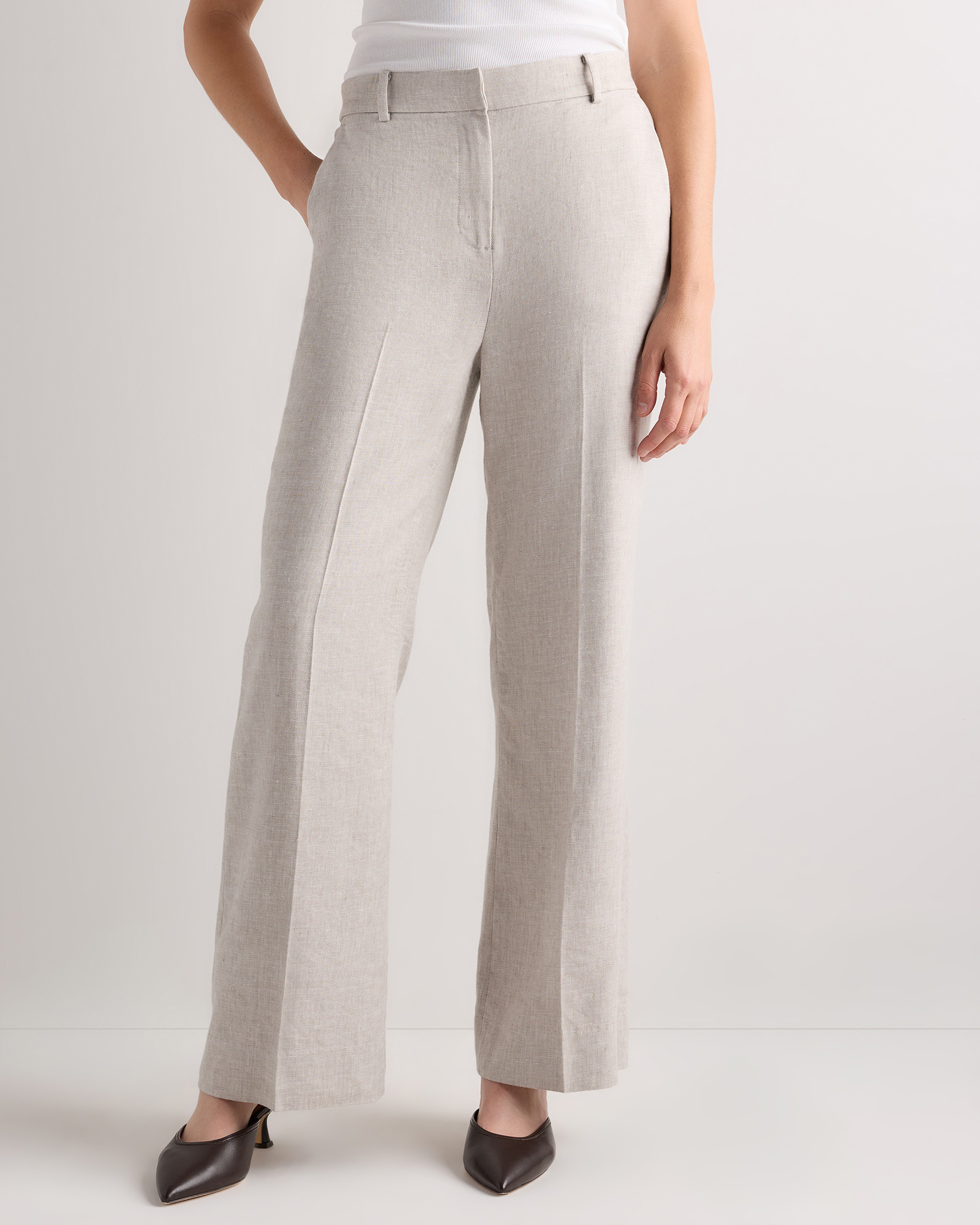 Flax European Stretch Linen Trouser