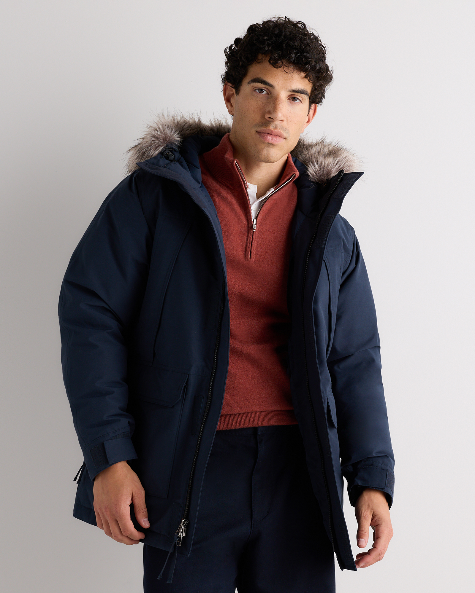 Atlas Navy Responsible Down Hooded Parka