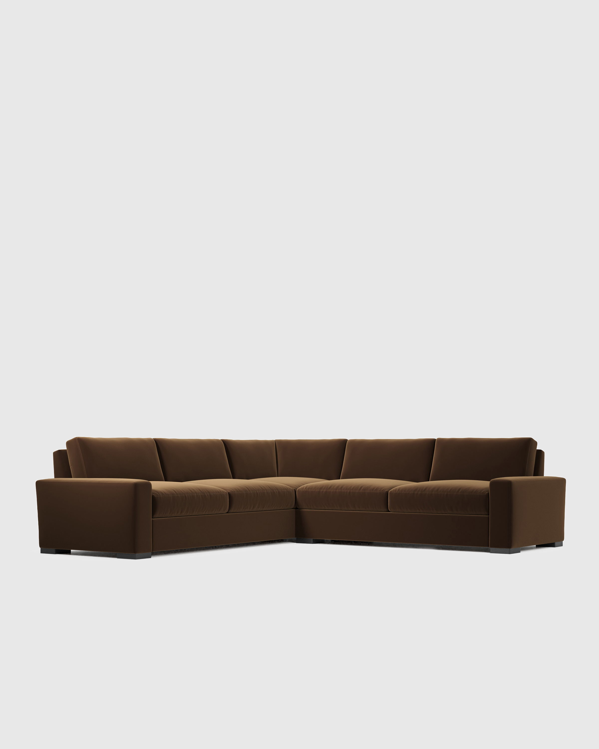 Bruno Leather Chaise Sectional