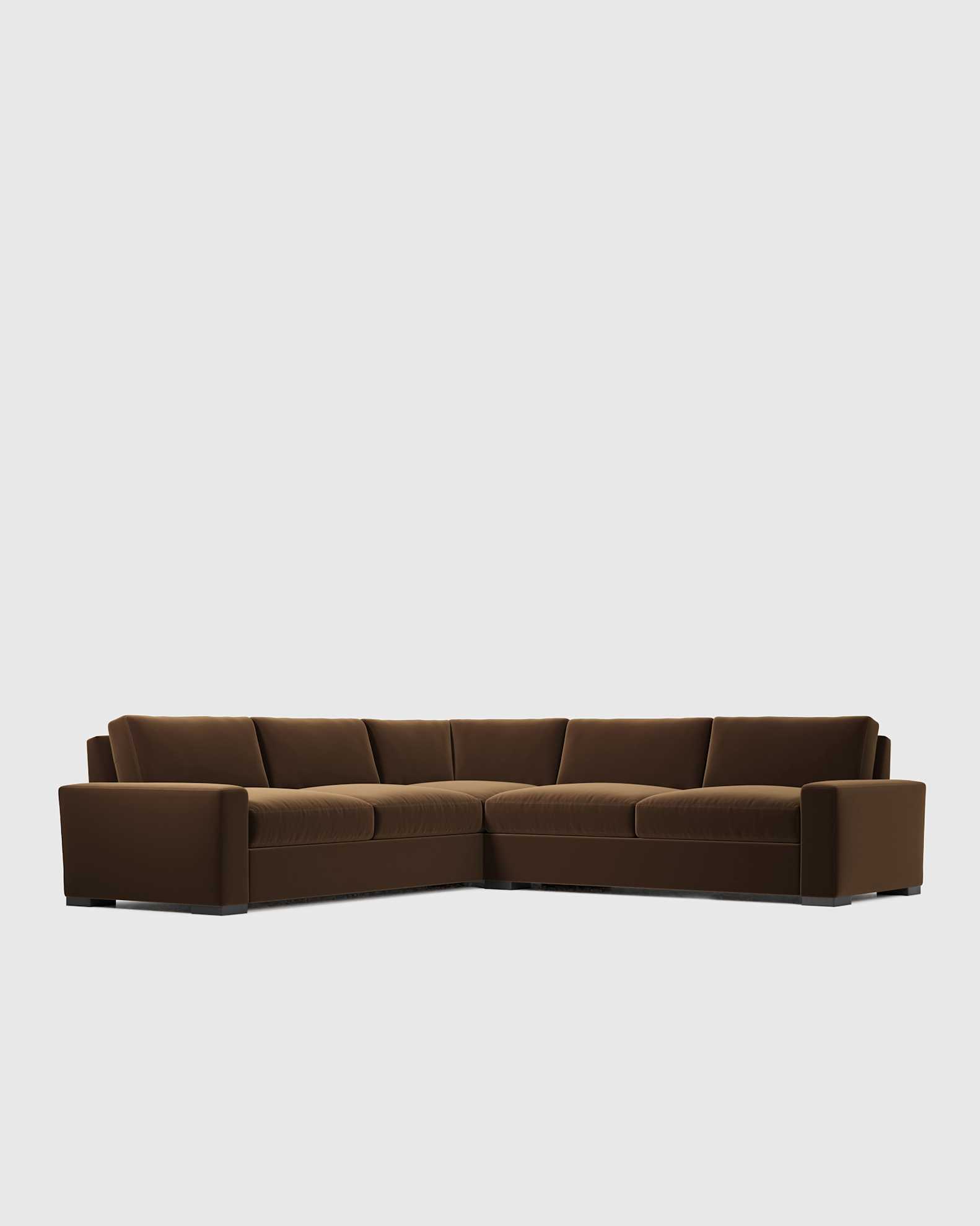Bruno Leather Chaise Sectional
