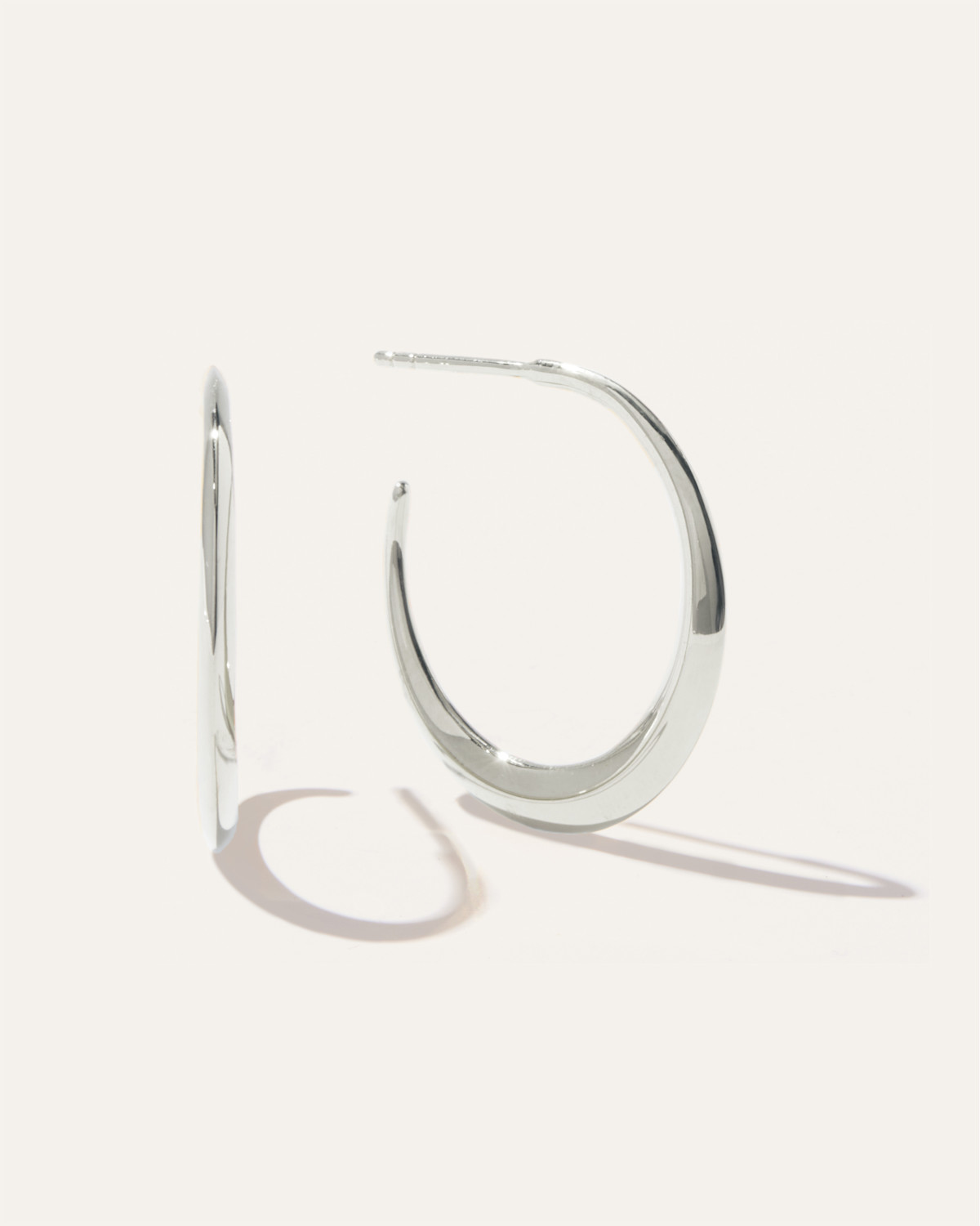 Quince Dress Up Hoops in Sterling Silver