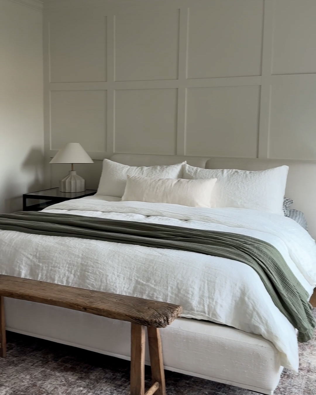 7 KARI KEENE European Linen Gingham Sheet Set-European Linen Duvet Cover Set-Organic Airy Gauze Blanket 4x5 THUMBNAIL