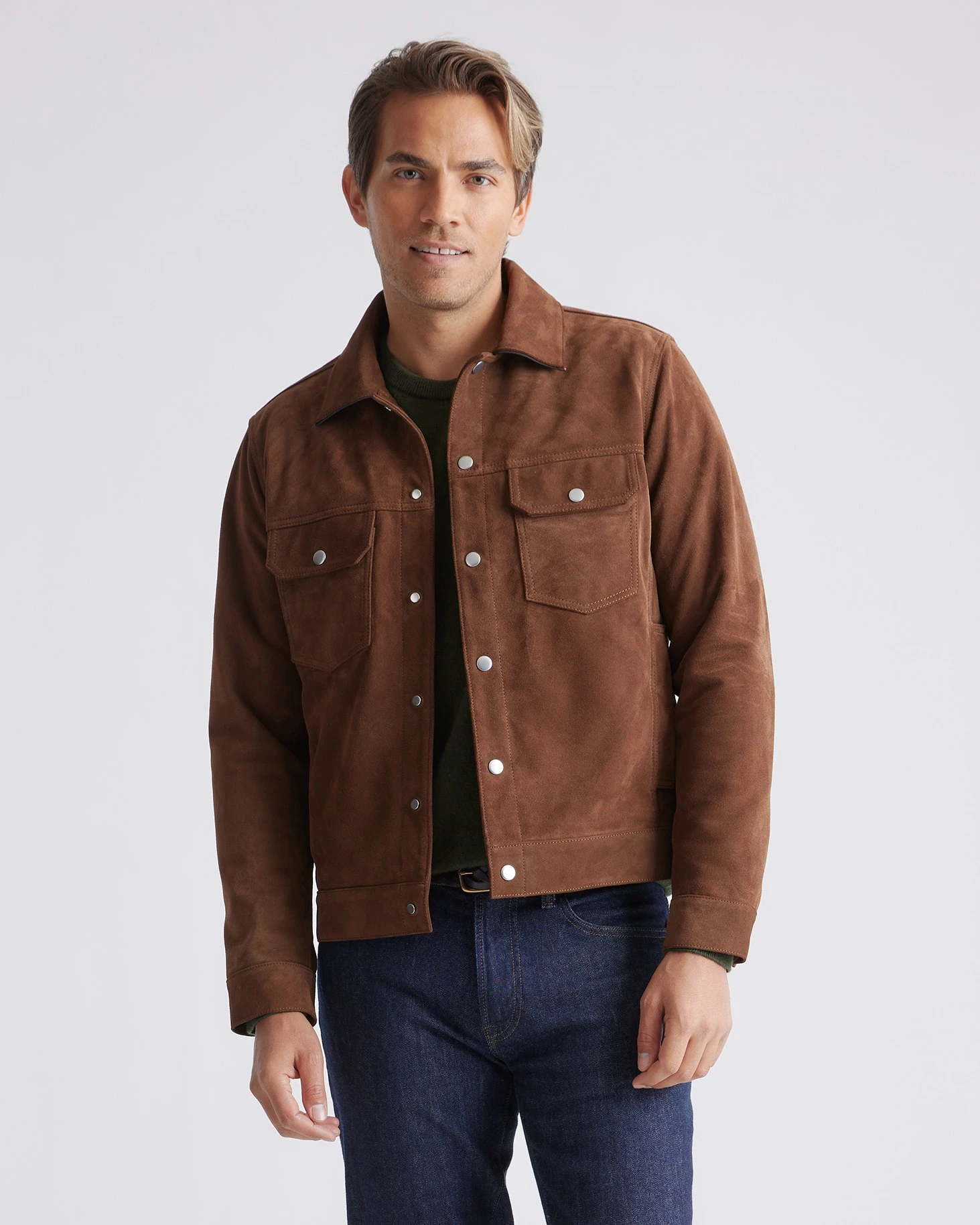 Suede Trucker Jacket