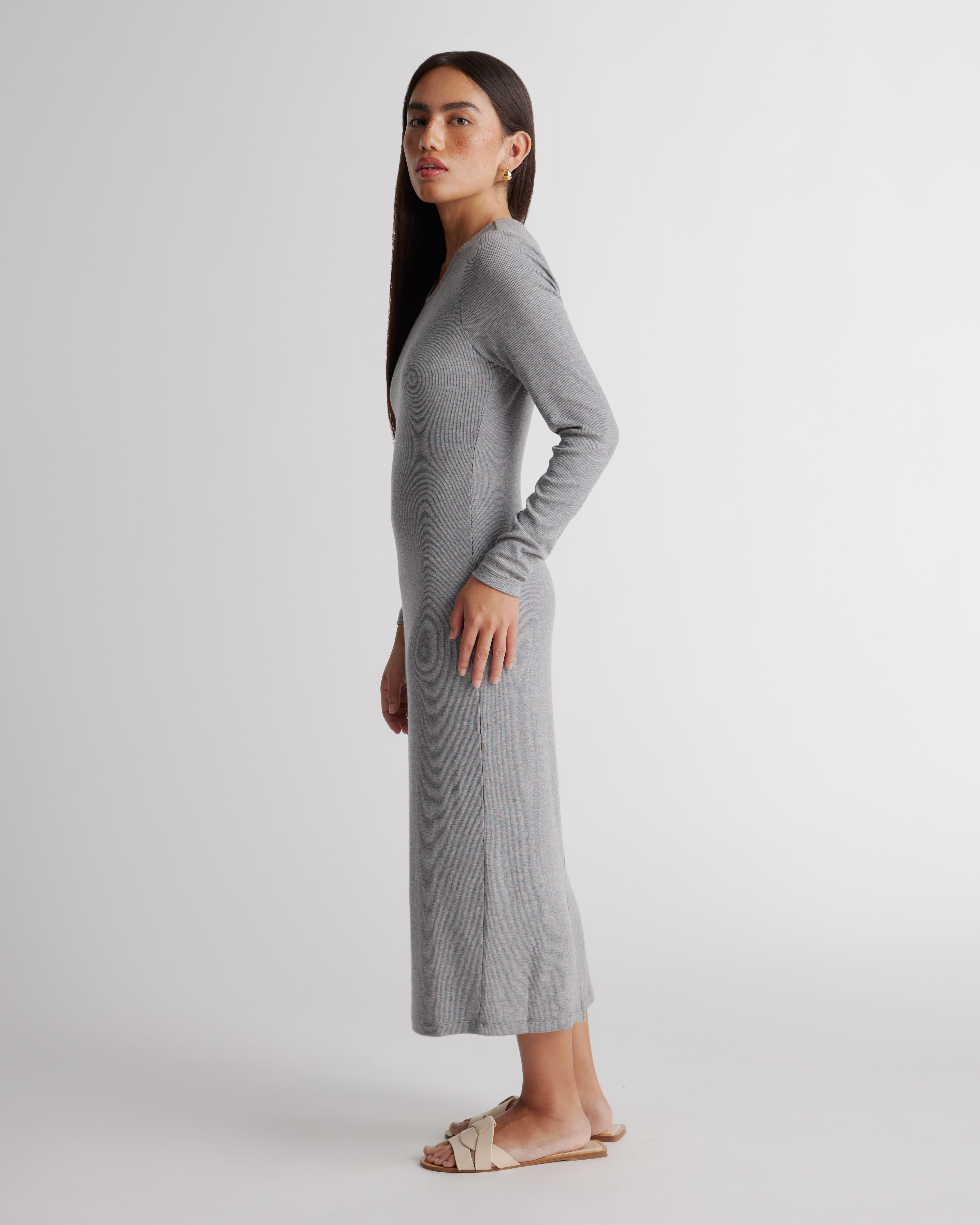 COURREGES 'Twist Rib Knit Long' dress リブニットロングドレス Courrèges Twist Rib Knit Long' Dress Maxi | THE LIST