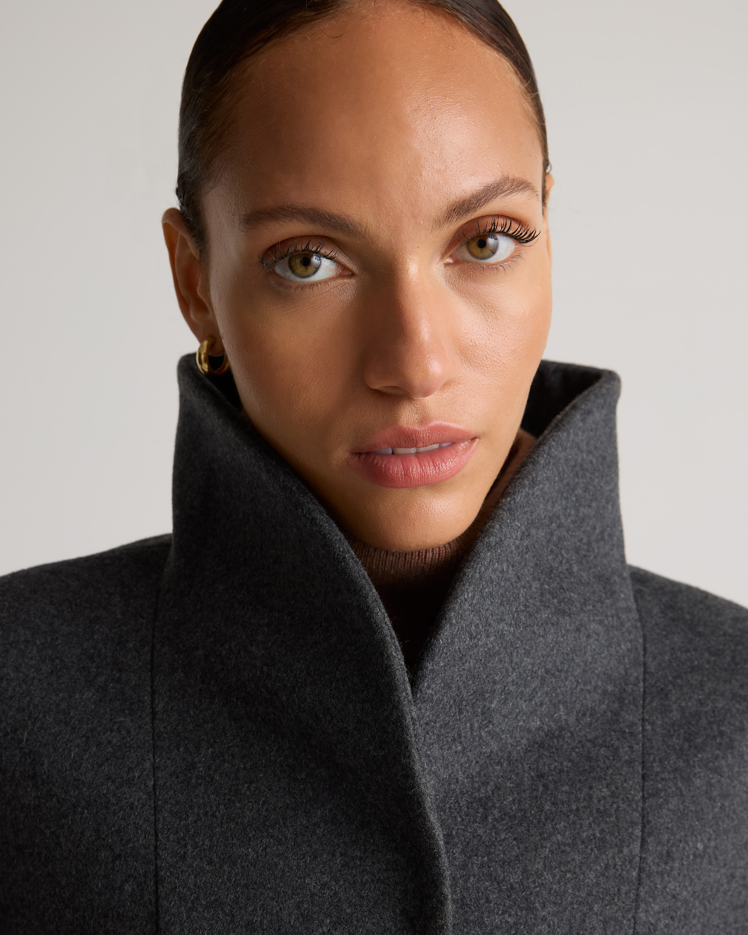 Sans limite　C/N WEATHER COCOON COAT Italian Wool Cocoon Coat