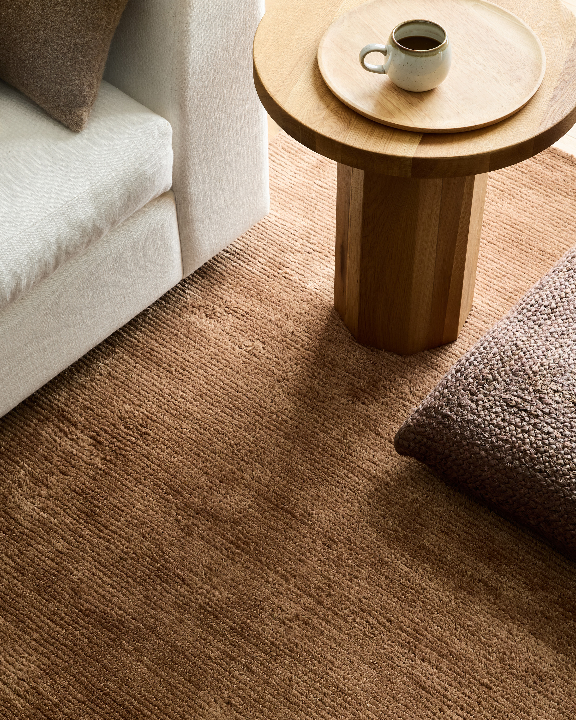Ace Washed Jute Rug - Brown