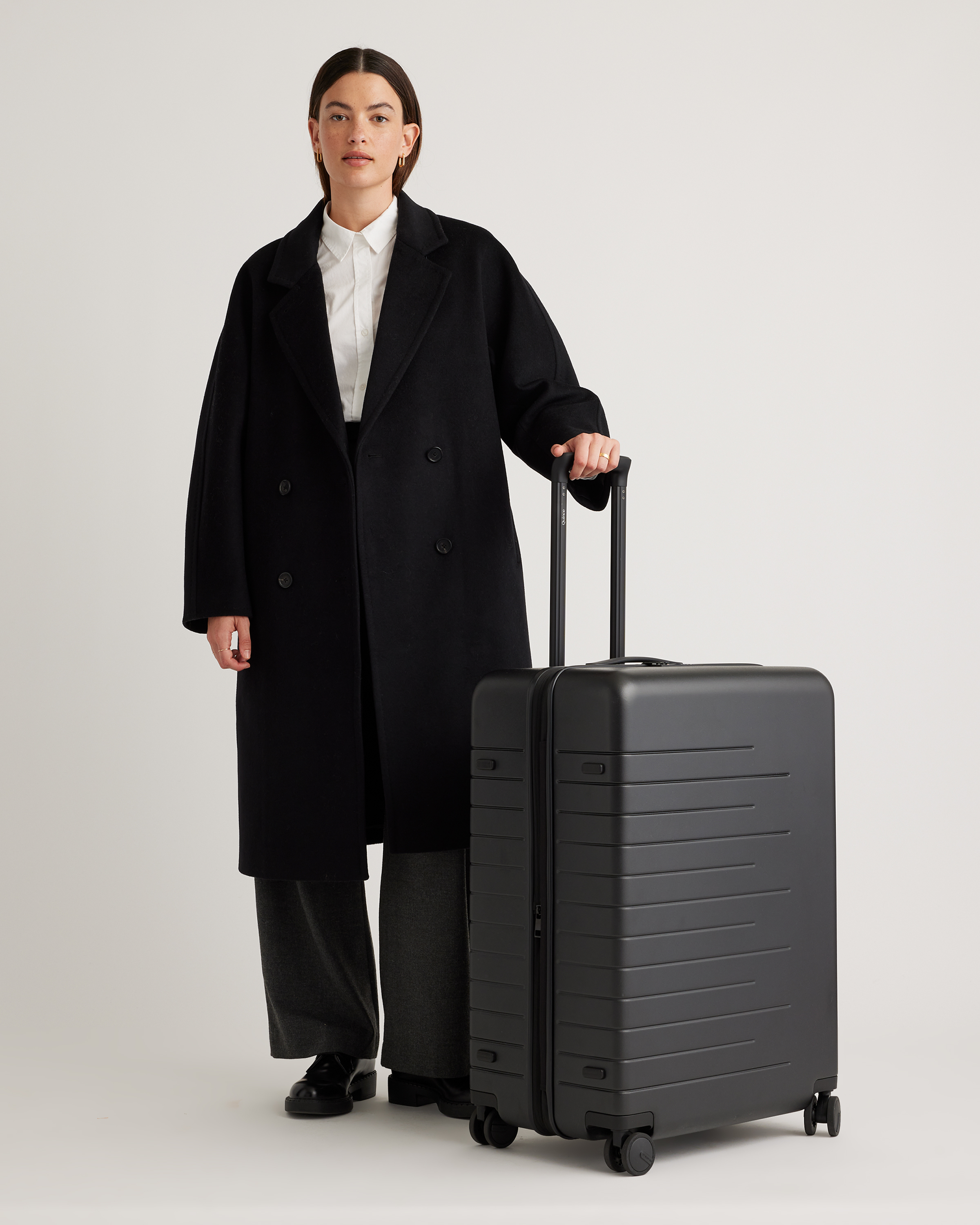 Expandable Carry-On & Large Check-In Suitcase Set - Black