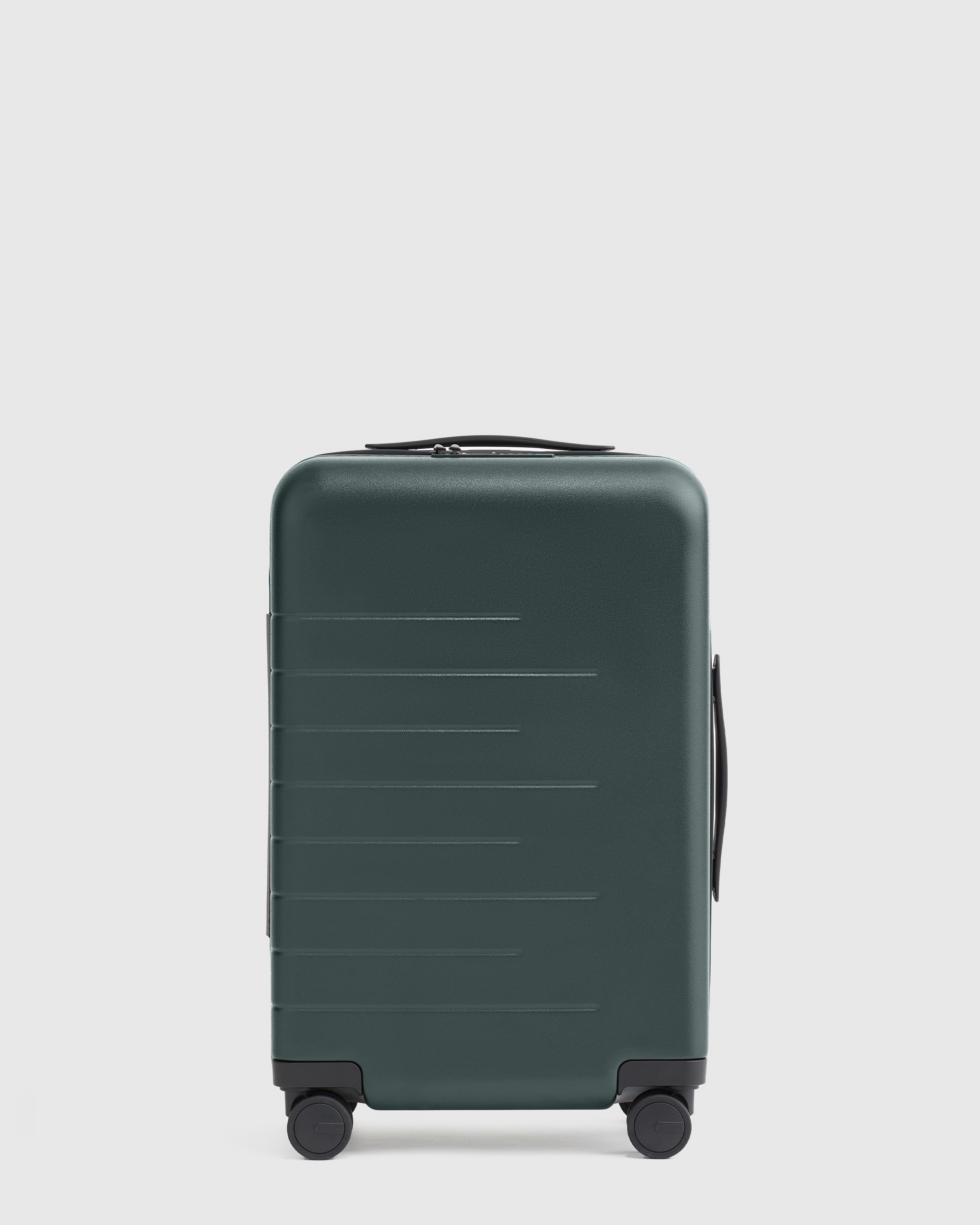 Dark Green Expandable Small Carry-On Suitcase