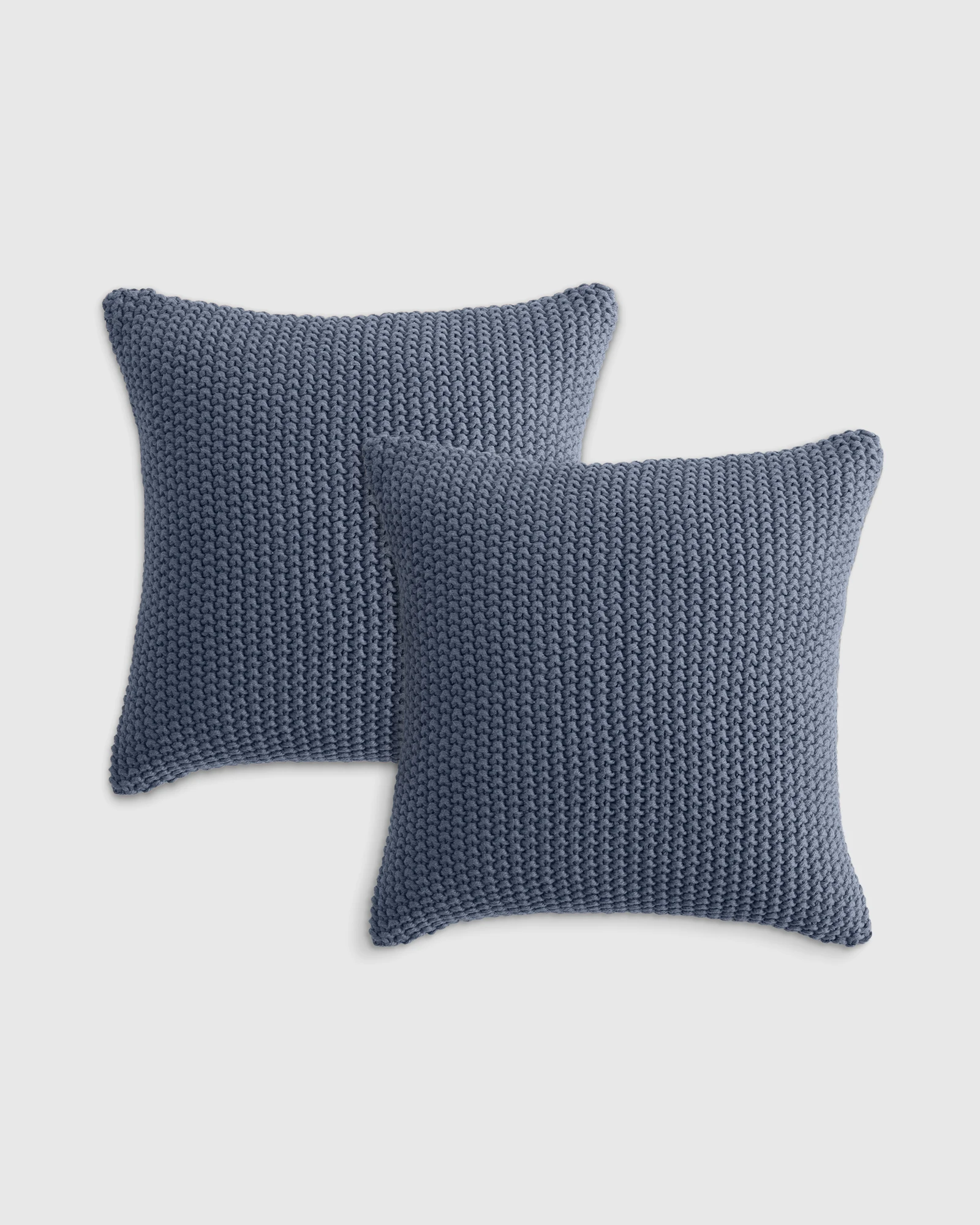 Cotton Fisherman Pillow Cover (Set of 2) - Mineral, 20x20