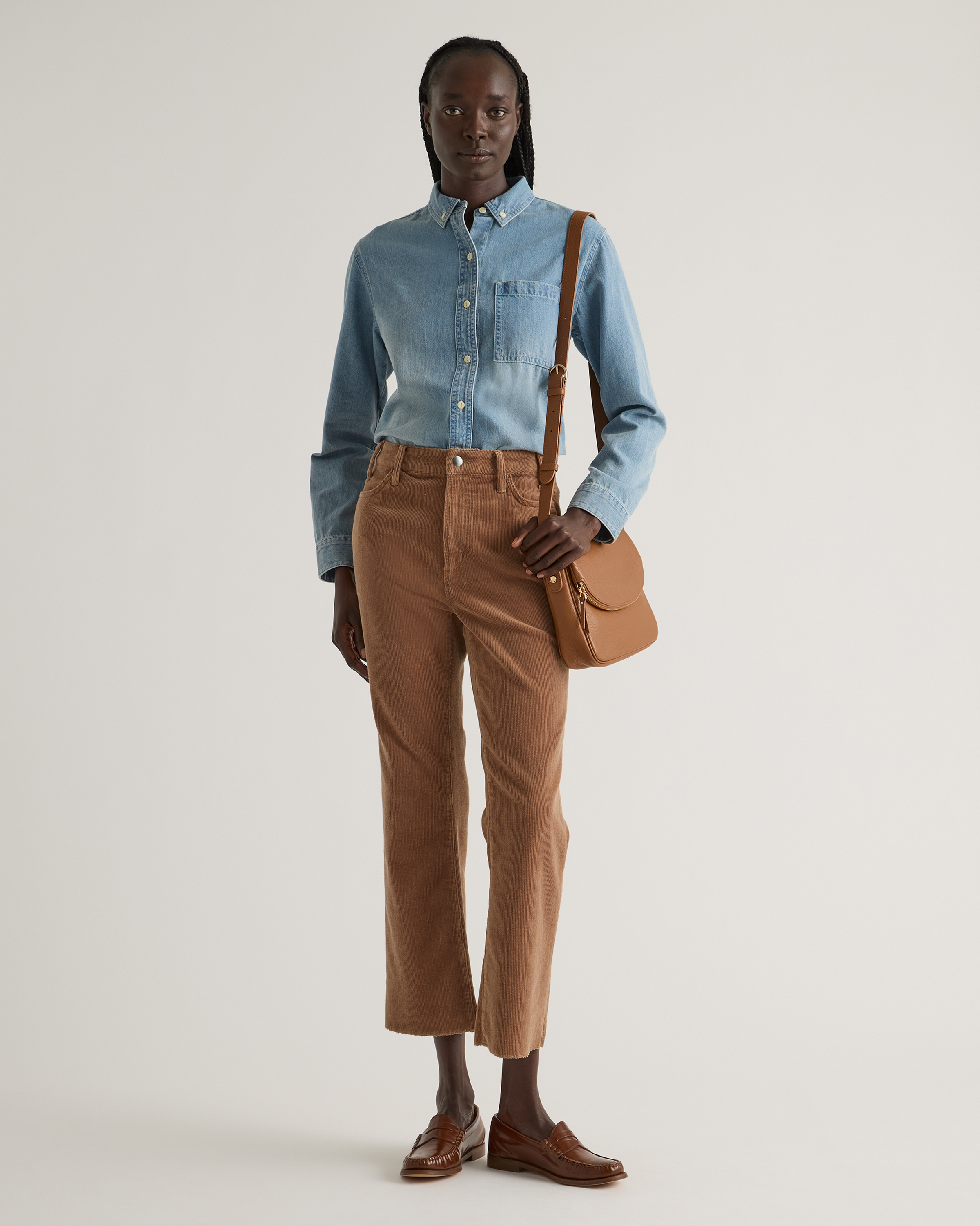 brown flare dress pants Women's Khaki Pants