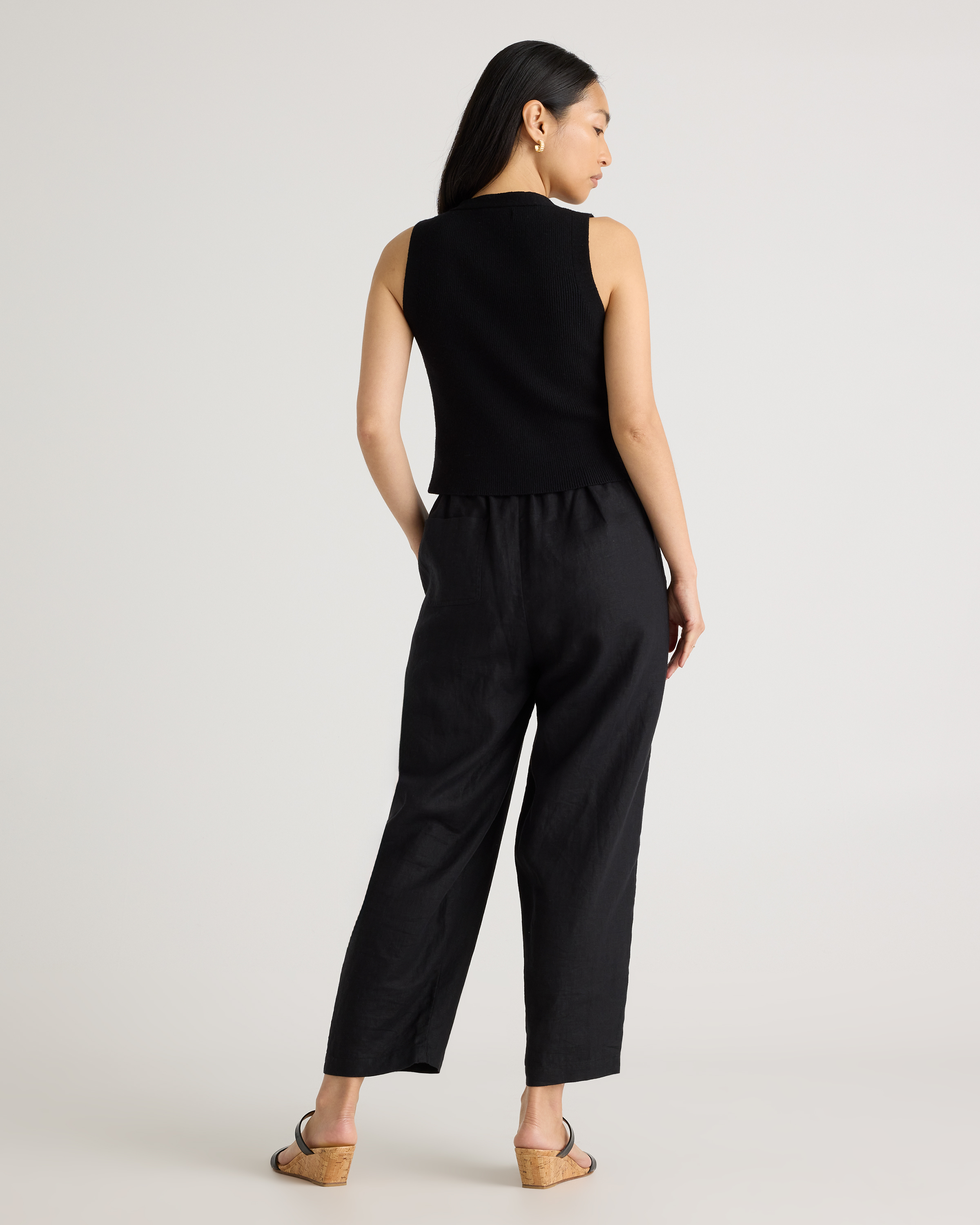 Women's Linen Pants in Black, Size Xs by Quince