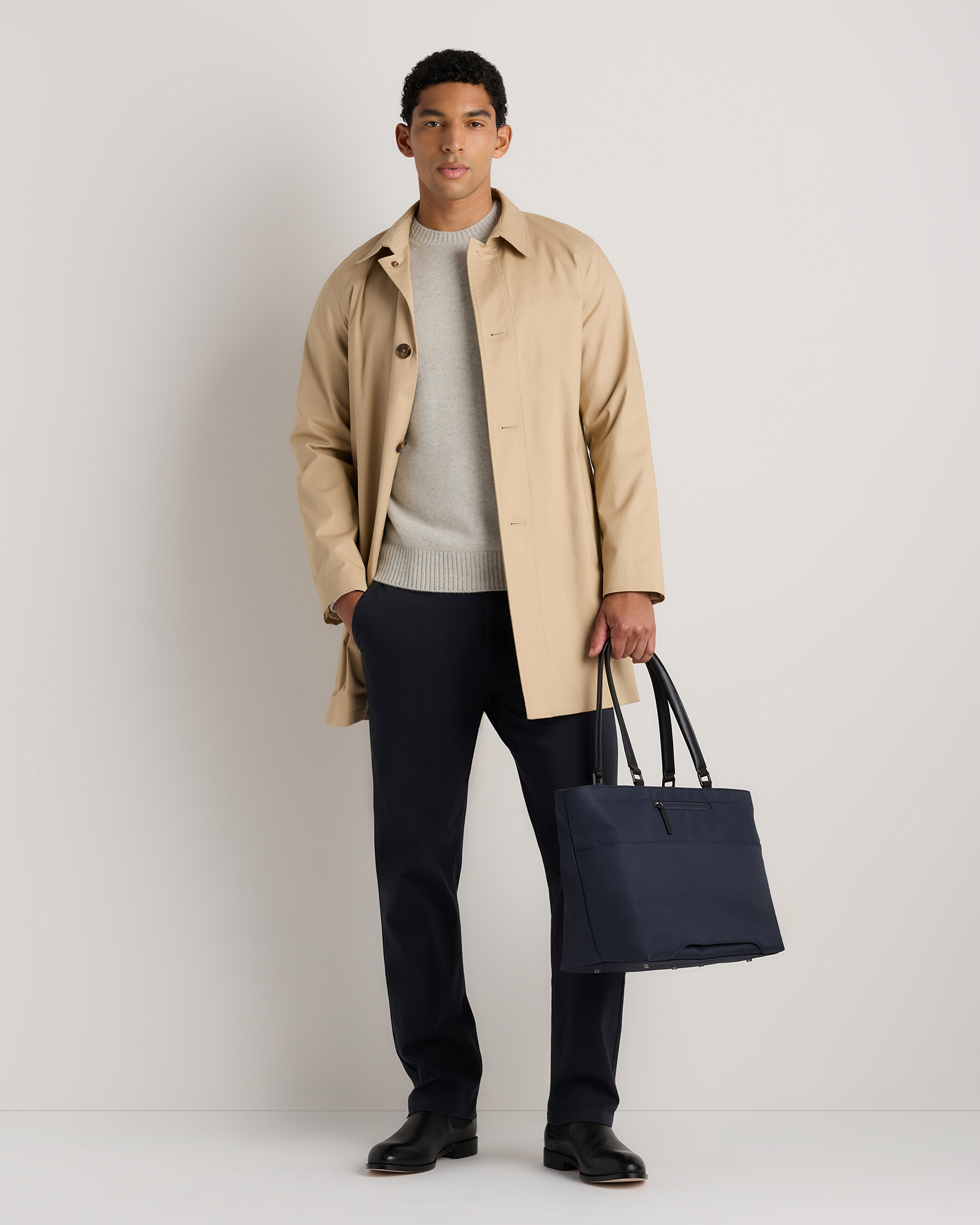 Voyage Nylon Travel Tote in Navy
