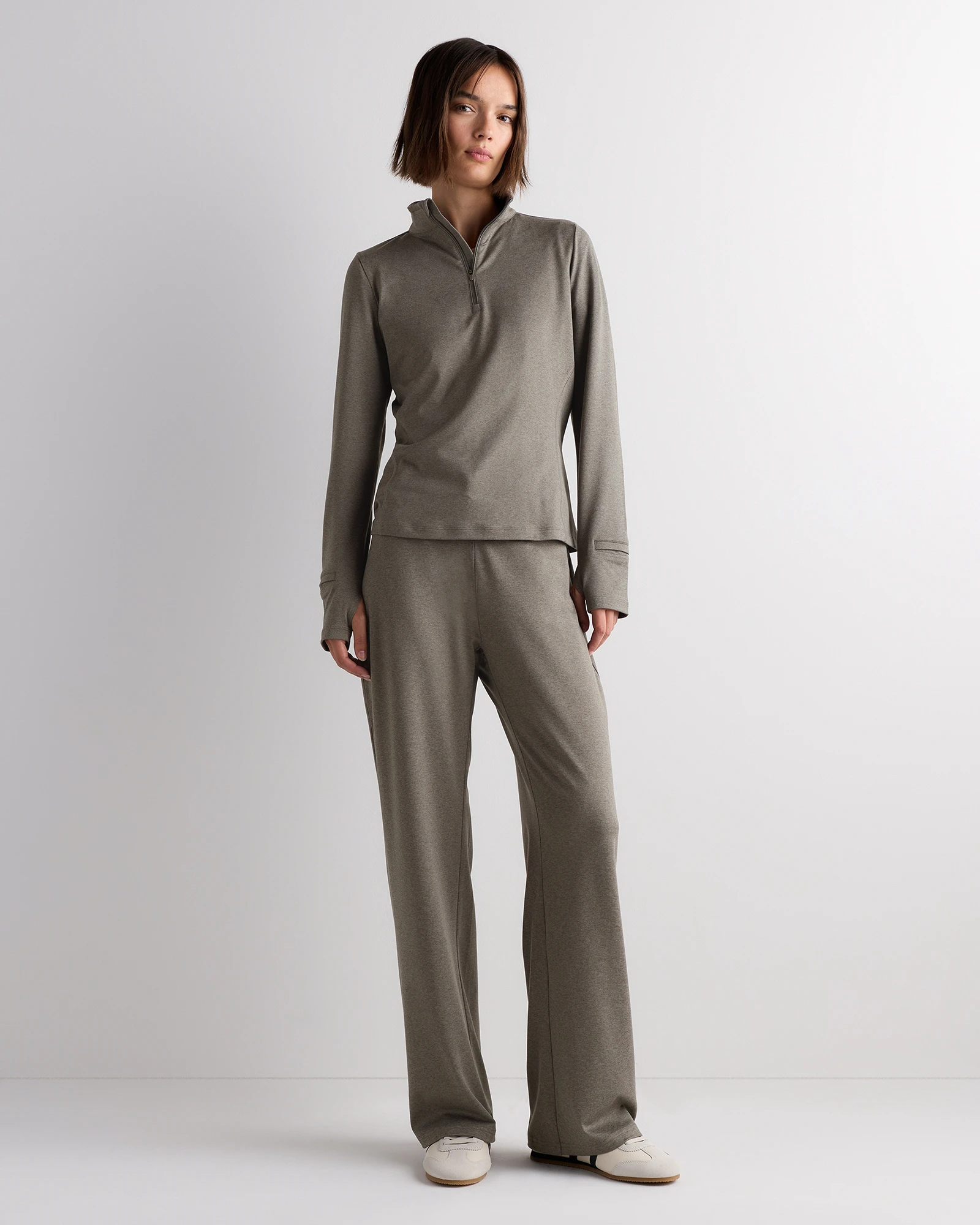 Flowknit Quarter-Zip Pullover