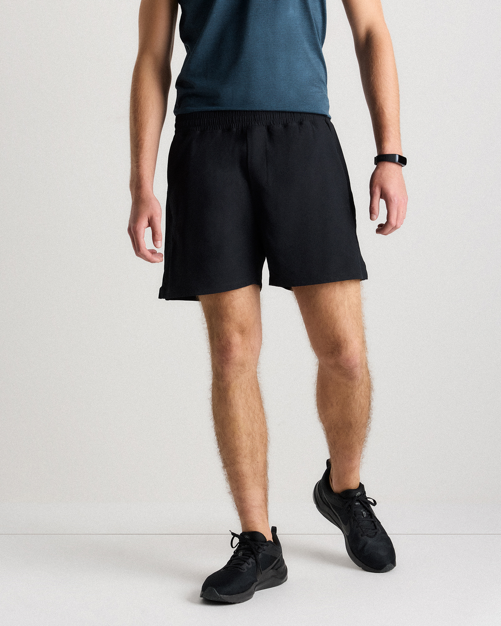 Black Classic Lined Run Shorts - 5"