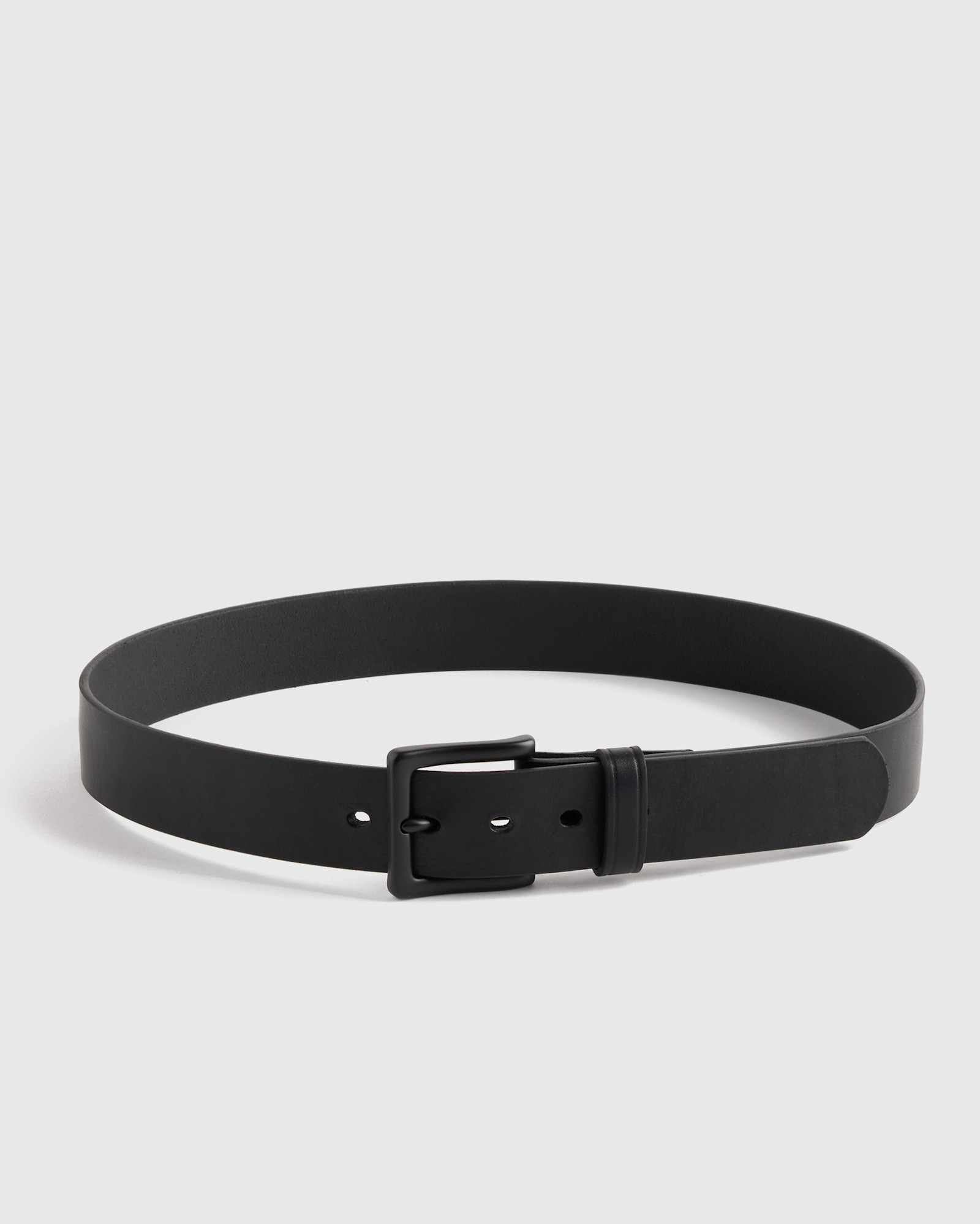 M-BLT-4 Adam Heritage Leather Jeans Belt Black 056 EDITED