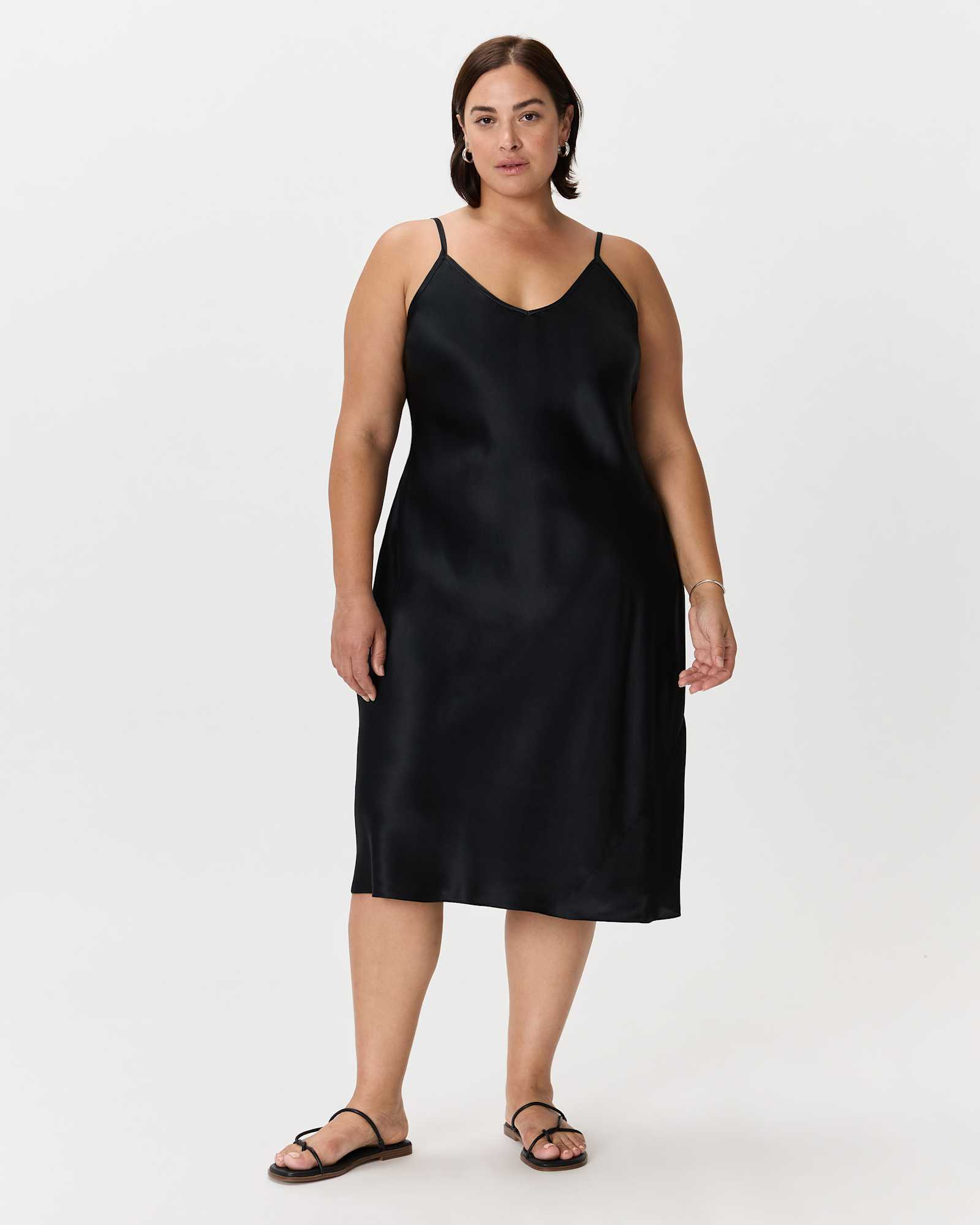 plus size black slip dress JGGSPWM Women's Plus Size Spaghetti Strap Faux Silk Satin Slip Dress Sleepwear Nightgowns Black XXXXXL