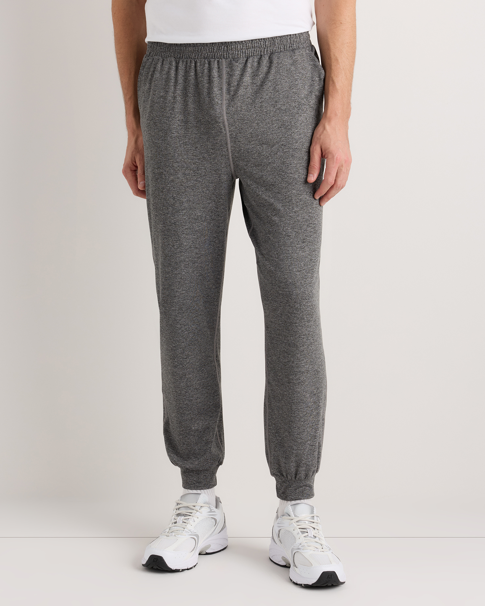 Heather Grey Flowknit Performance Joggers