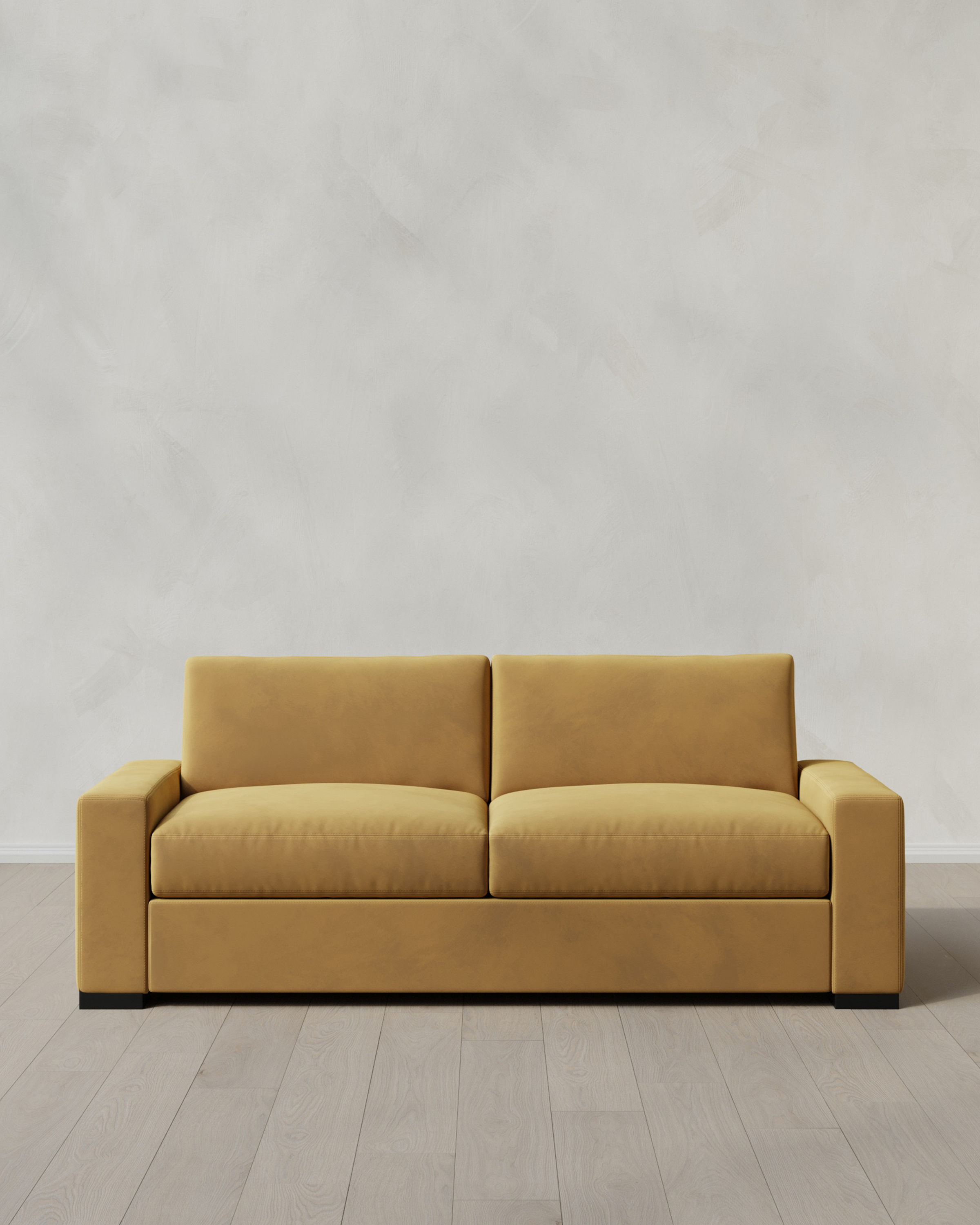 Caramel Stillman Sofa in Performance Velvet