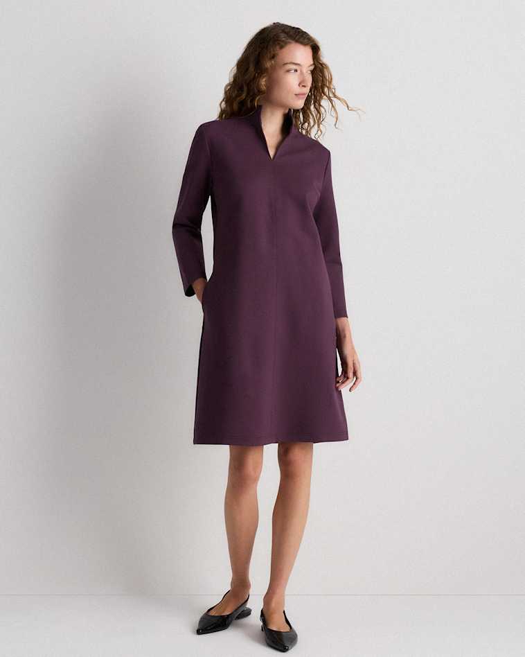 long sleeve stretch ponte dress Jessica London Women's Plus Size Long Sleeve Stretch Ponte Dress