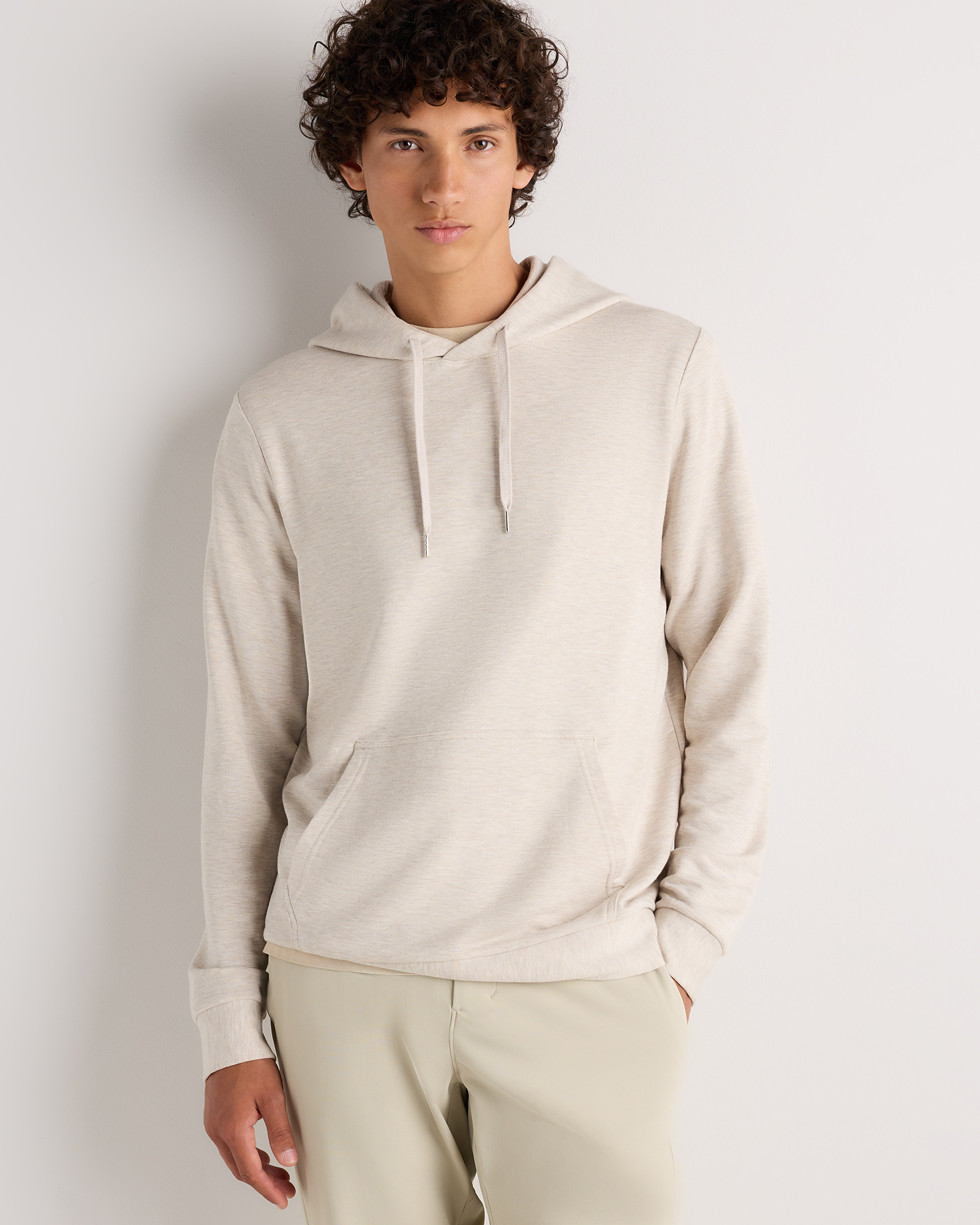 Heather Oatmeal Supersoft Fleece Pullover Hoodie