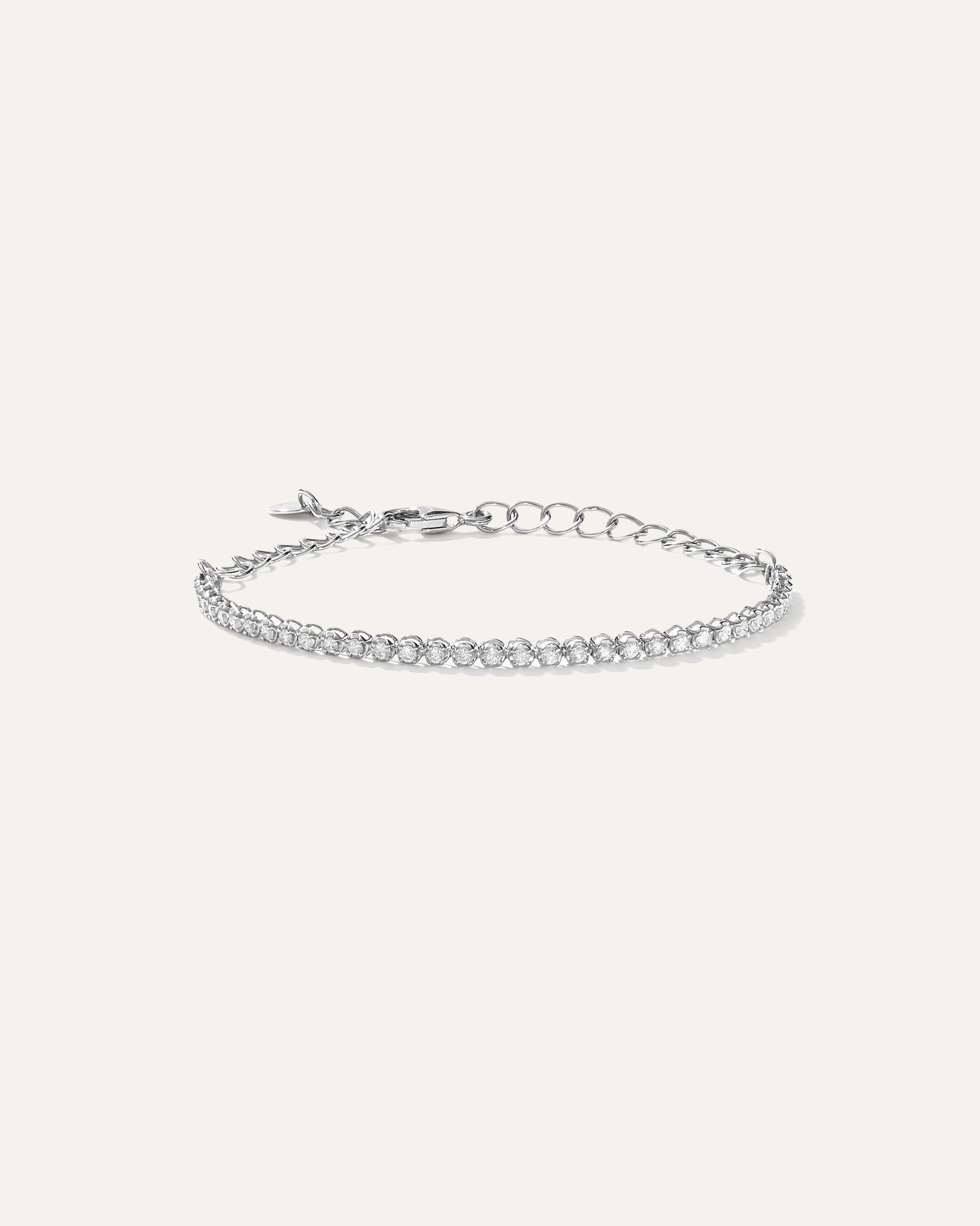 White Gold 14K Gold Diamond Petite Tennis Bracelet
