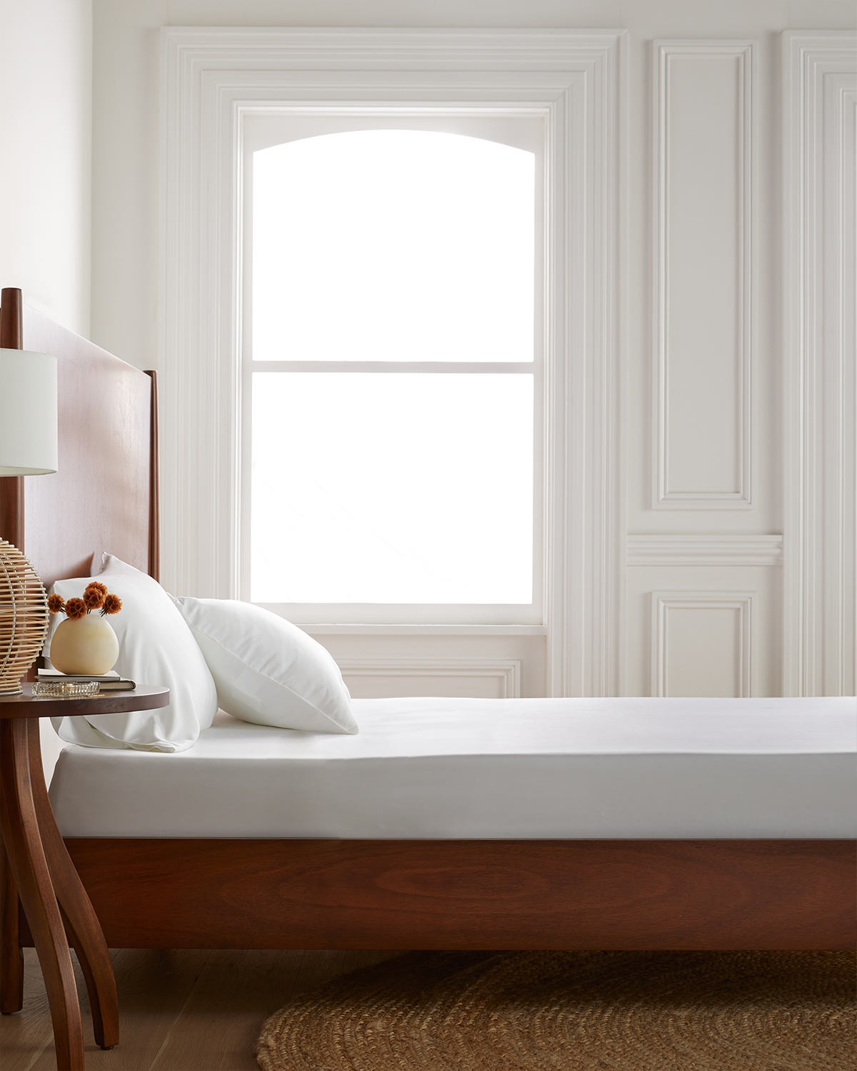 Bamboo Fitted Sheet Set - White, Queen