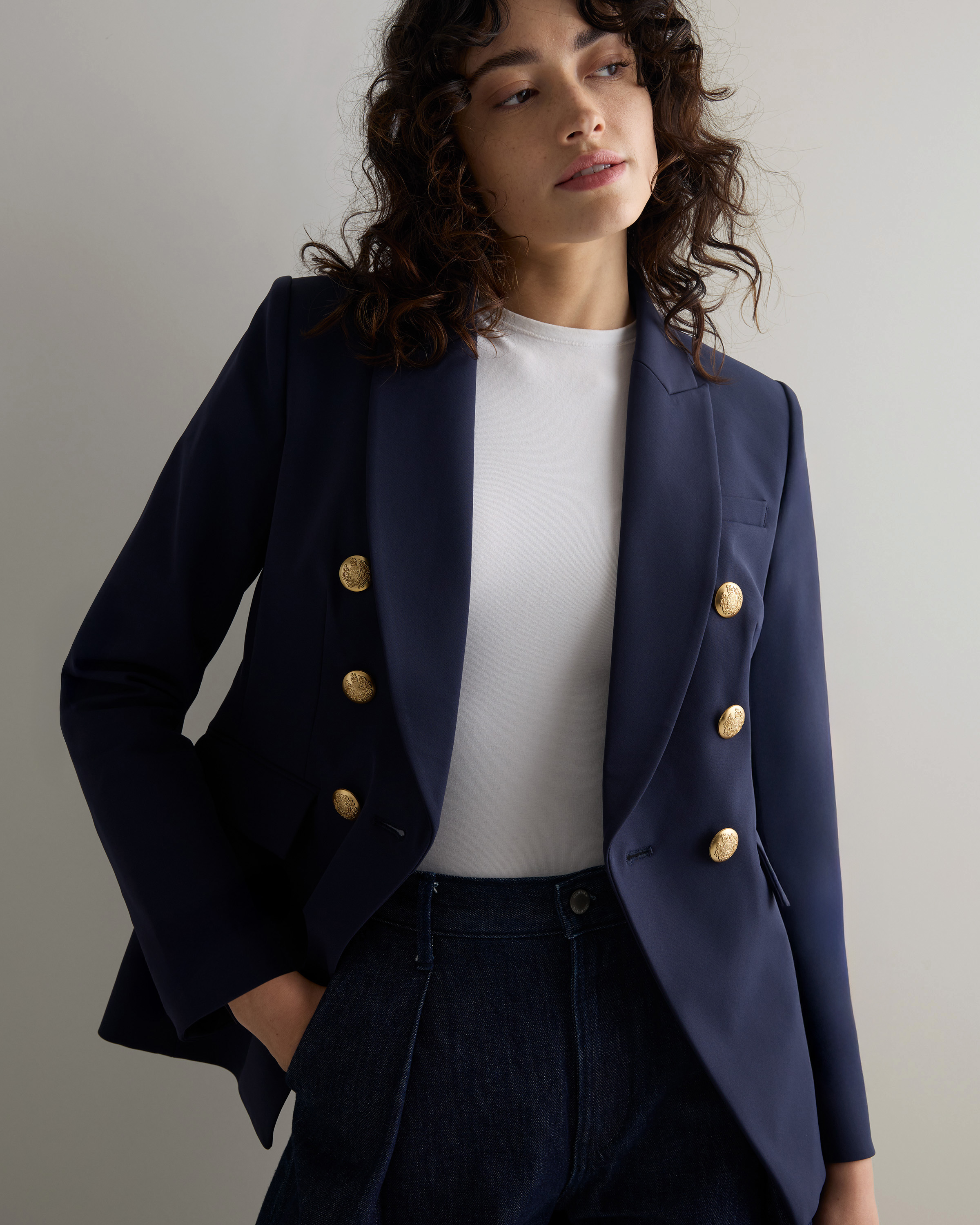 Deep Navy Scuba Captain's Convertible Blazer