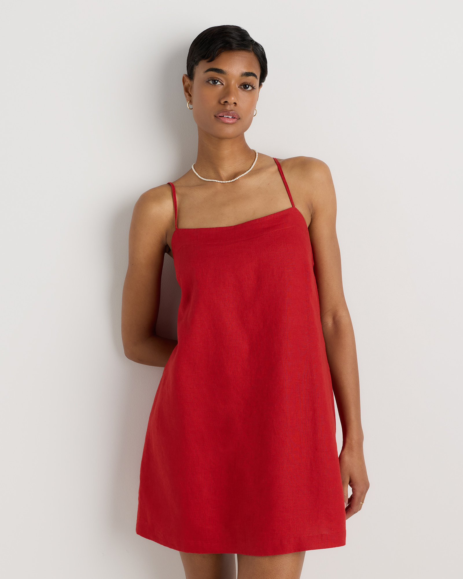 Chile 100% European Linen Mini Skort Dress
