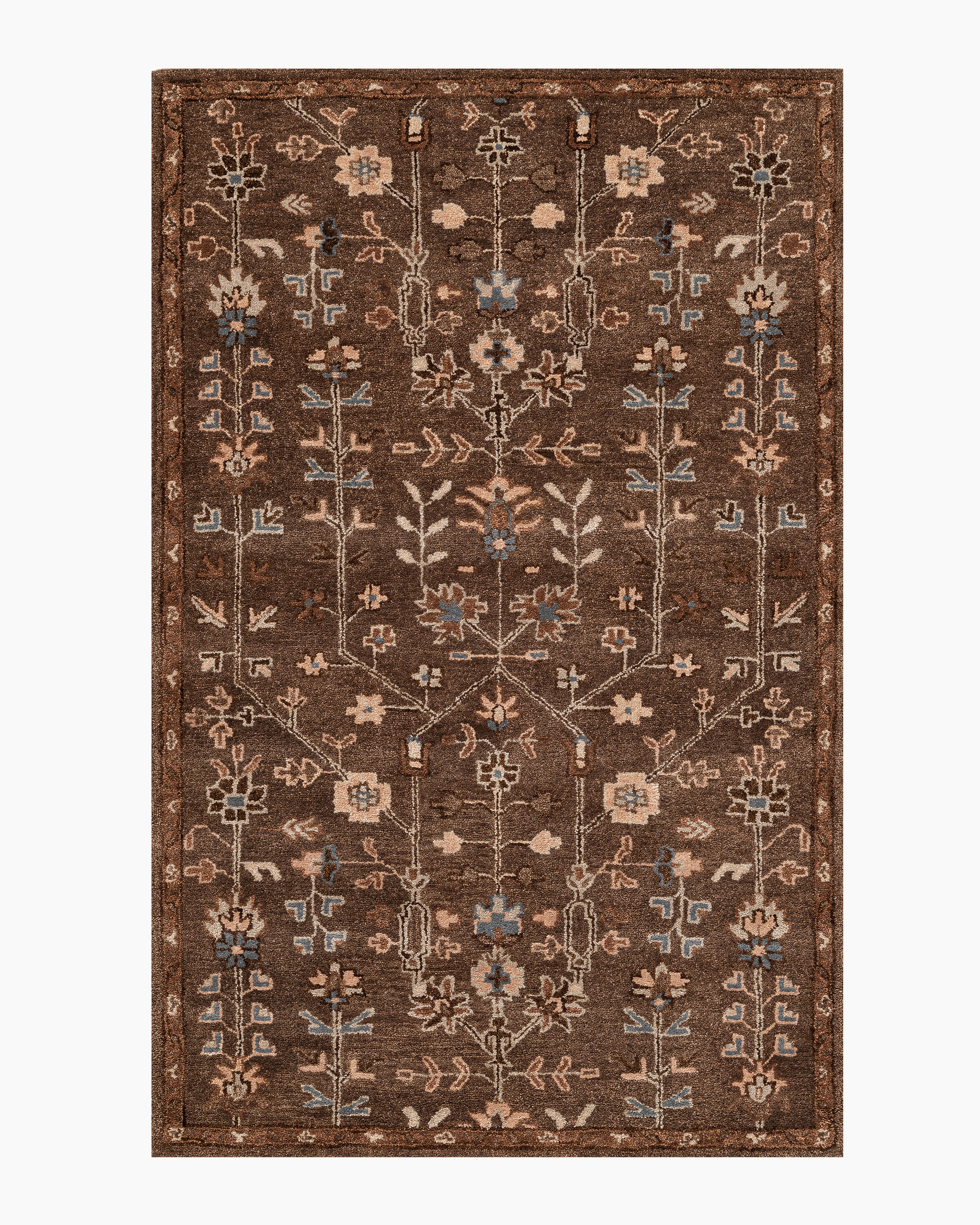 Brown Willow Wool Rug