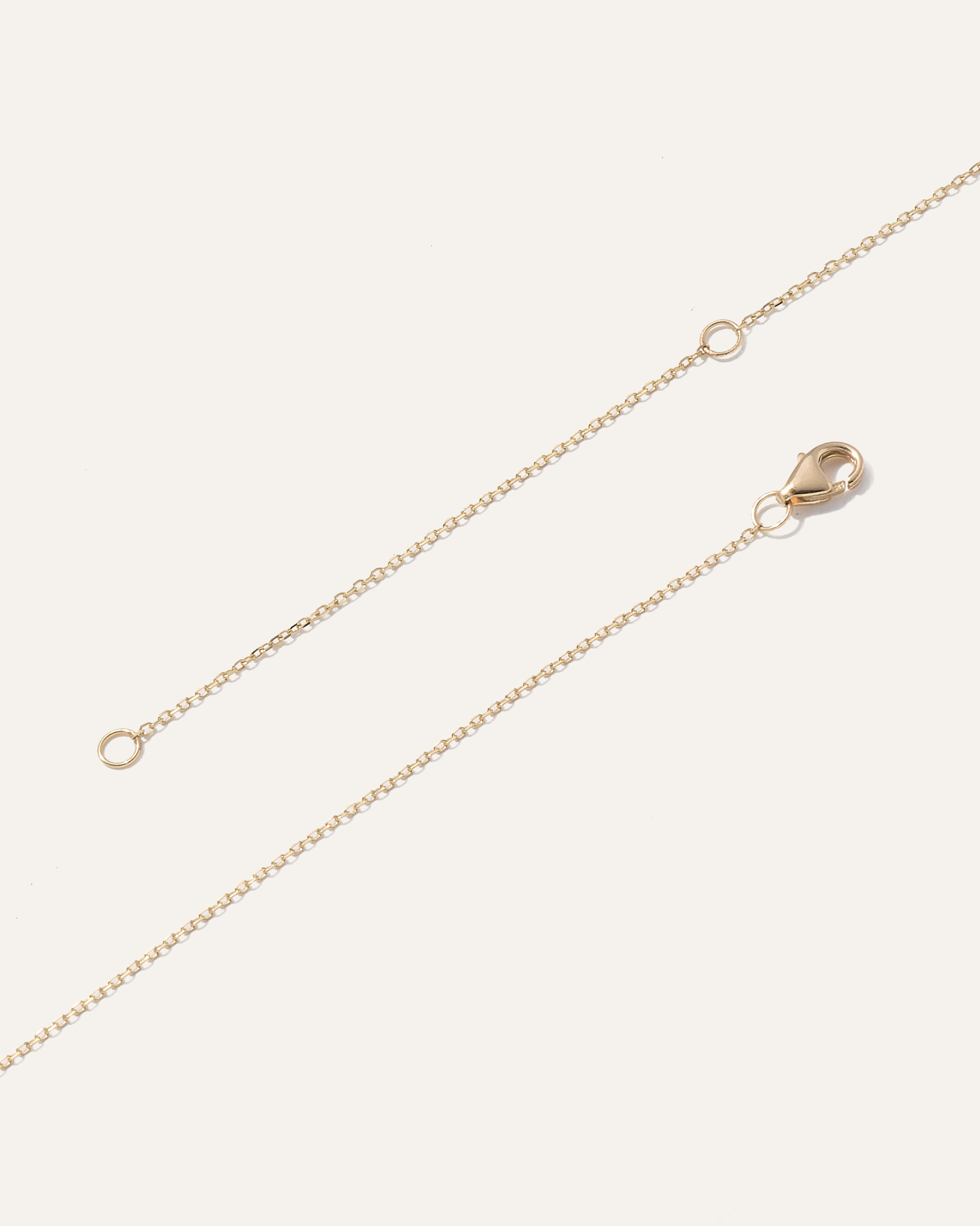 14K Gold Diamond Bezel Necklace - thumbnail 3