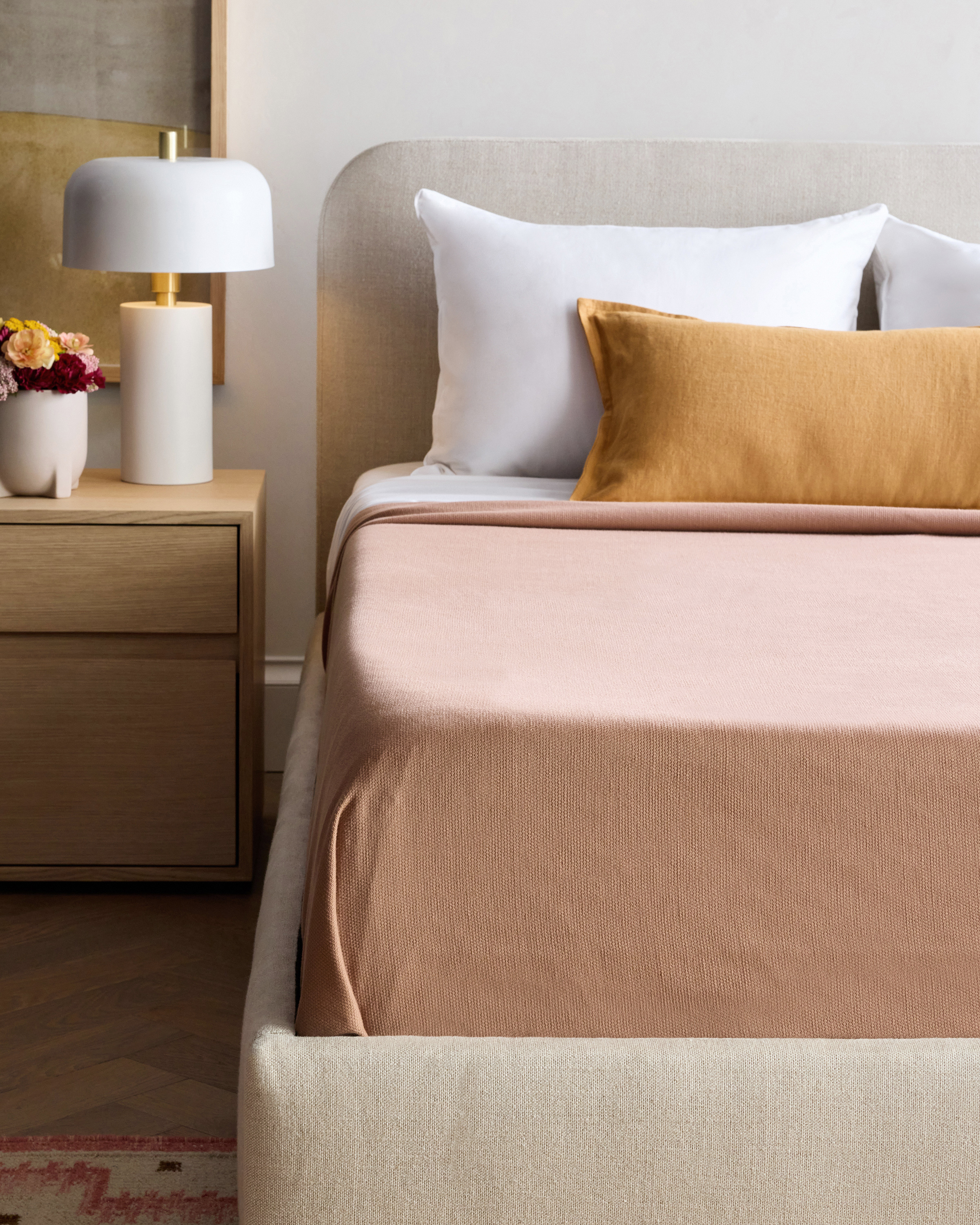 Cotton Bed Blanket - Rust, King/Cal King
