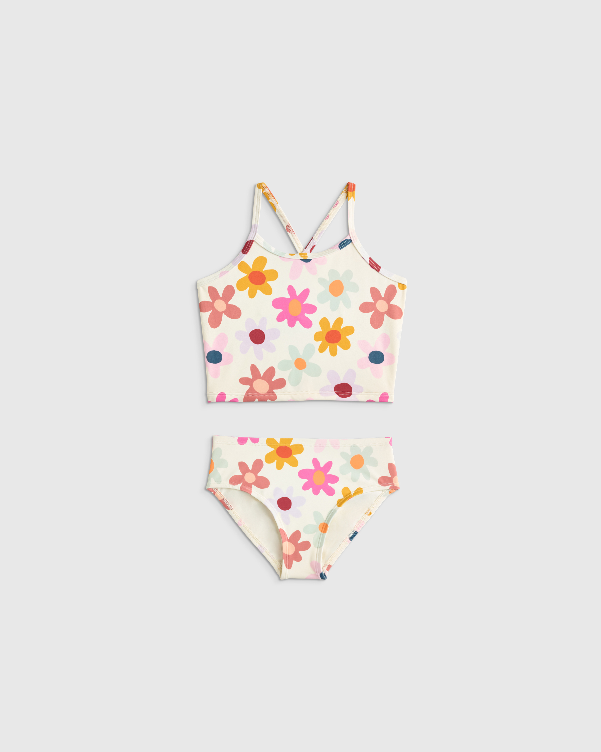 Happy Floral Tankini Swimsuit