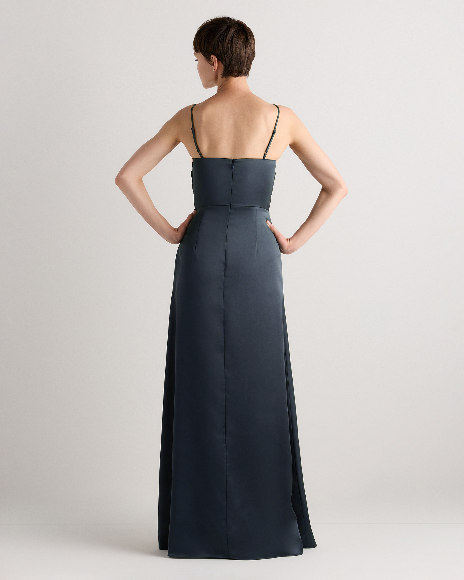 steel blue dress for wedding Bridesmaid Dress,One Shoulder Long Bridesmaid Dress,Tulle B Off Shoulder Formal Dress 12 Stunning Steel Blue Bridesmaid