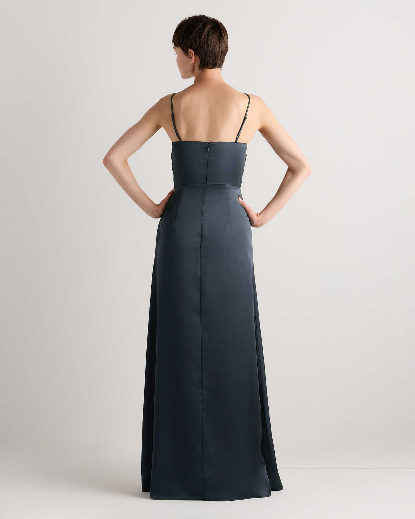 steel blue dress for wedding Bridesmaid Dress,One Shoulder Long Bridesmaid Dress,Tulle B Off Shoulder Formal Dress 12 Stunning Steel Blue Bridesmaid