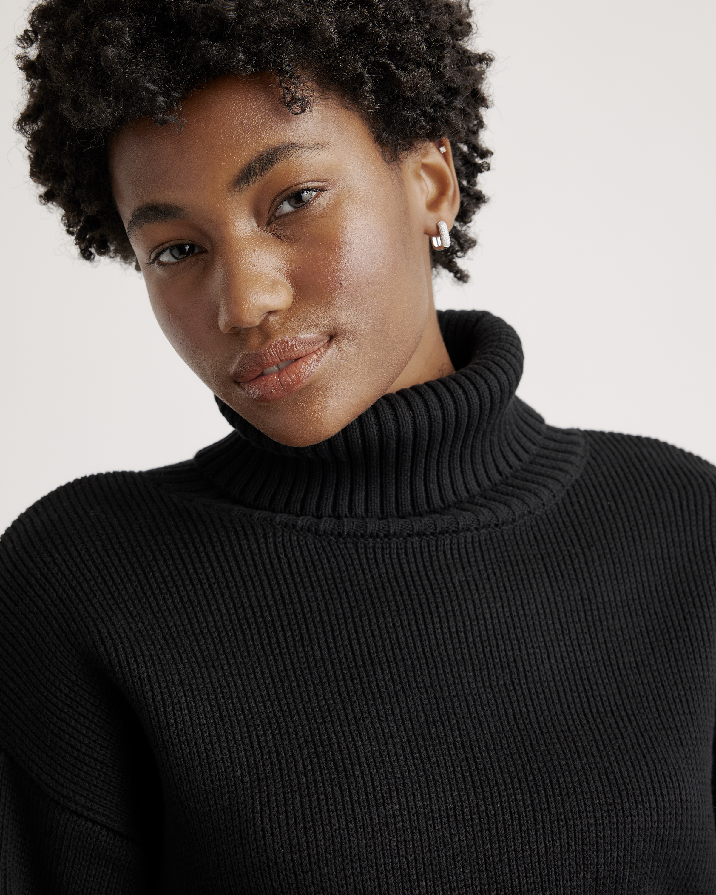 100% Organic Cotton Turtleneck Sweater