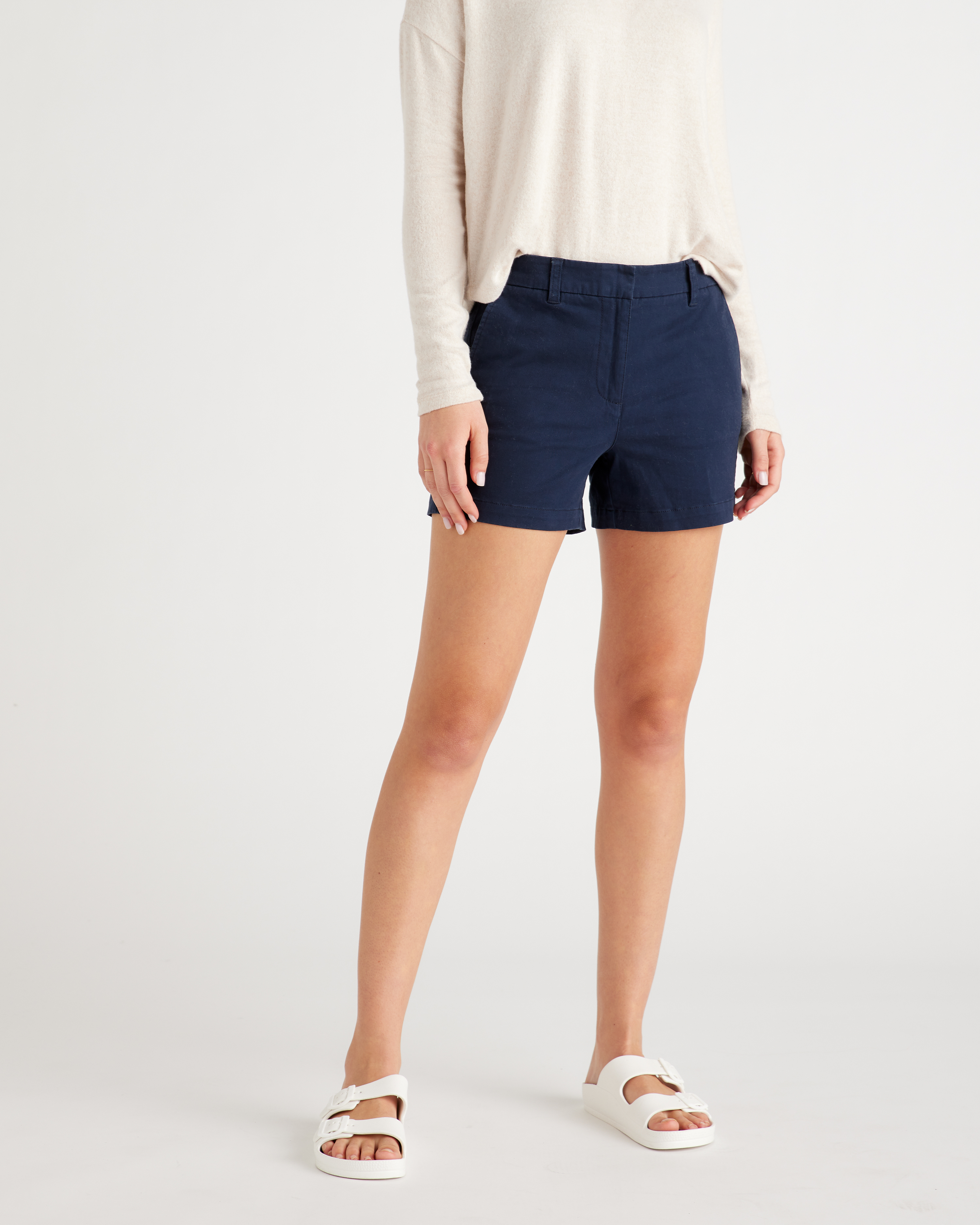 Organic Stretch Cotton Chino Shorts