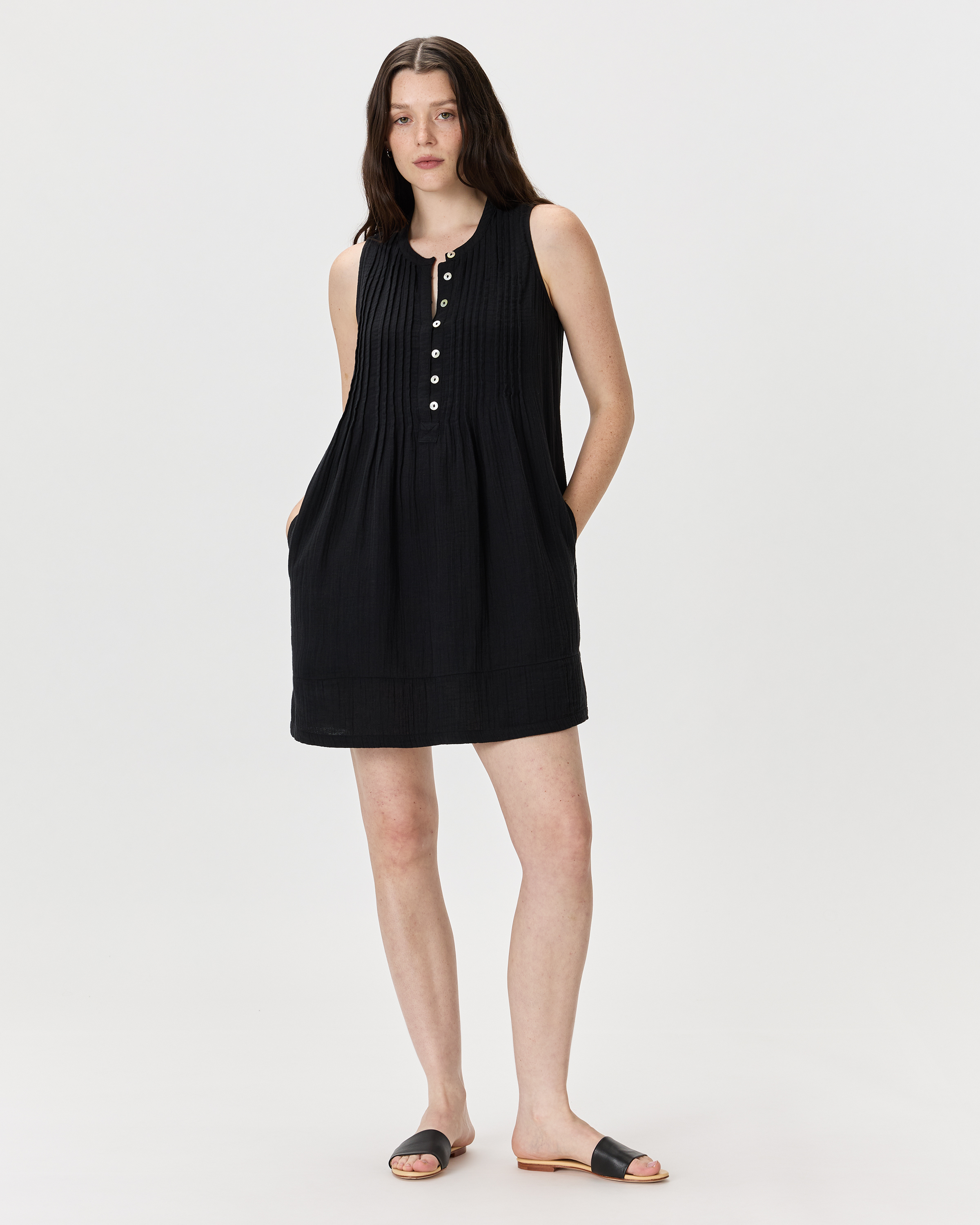 white christmas dresses Black & White Collar Swing Dress – ModCloth