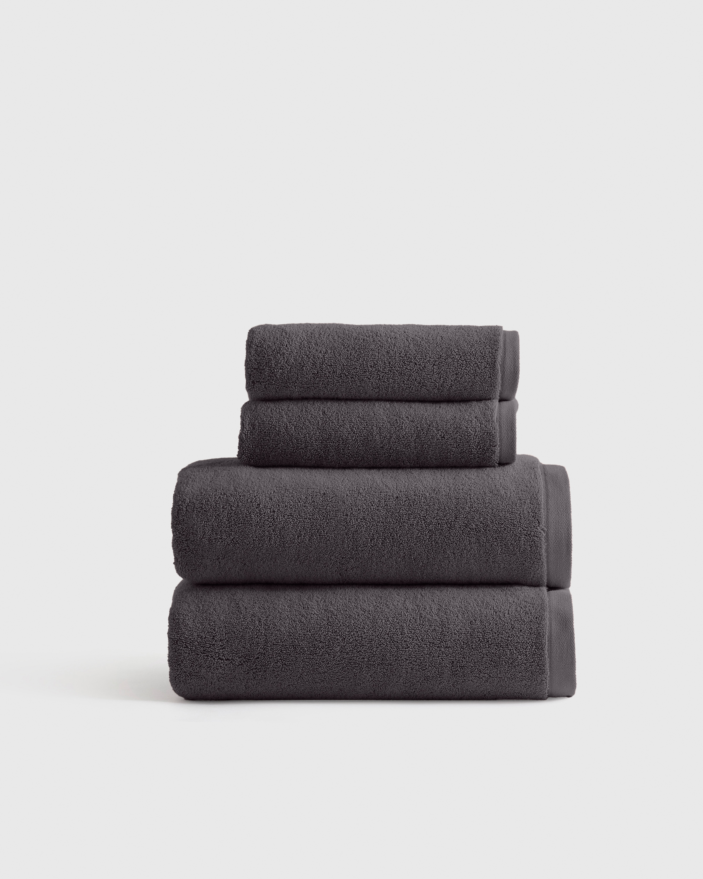 Charcoal Plush Organic Turkish Cotton Bath Bundle (4 pieces)