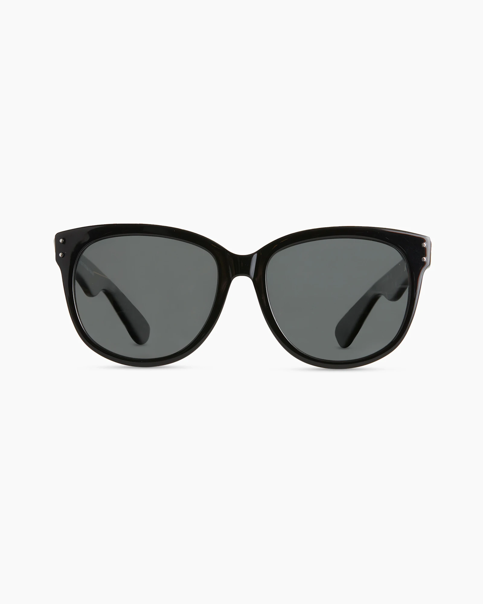 Lennon Polarized Acetate Sunglasses in Black with Grey lens