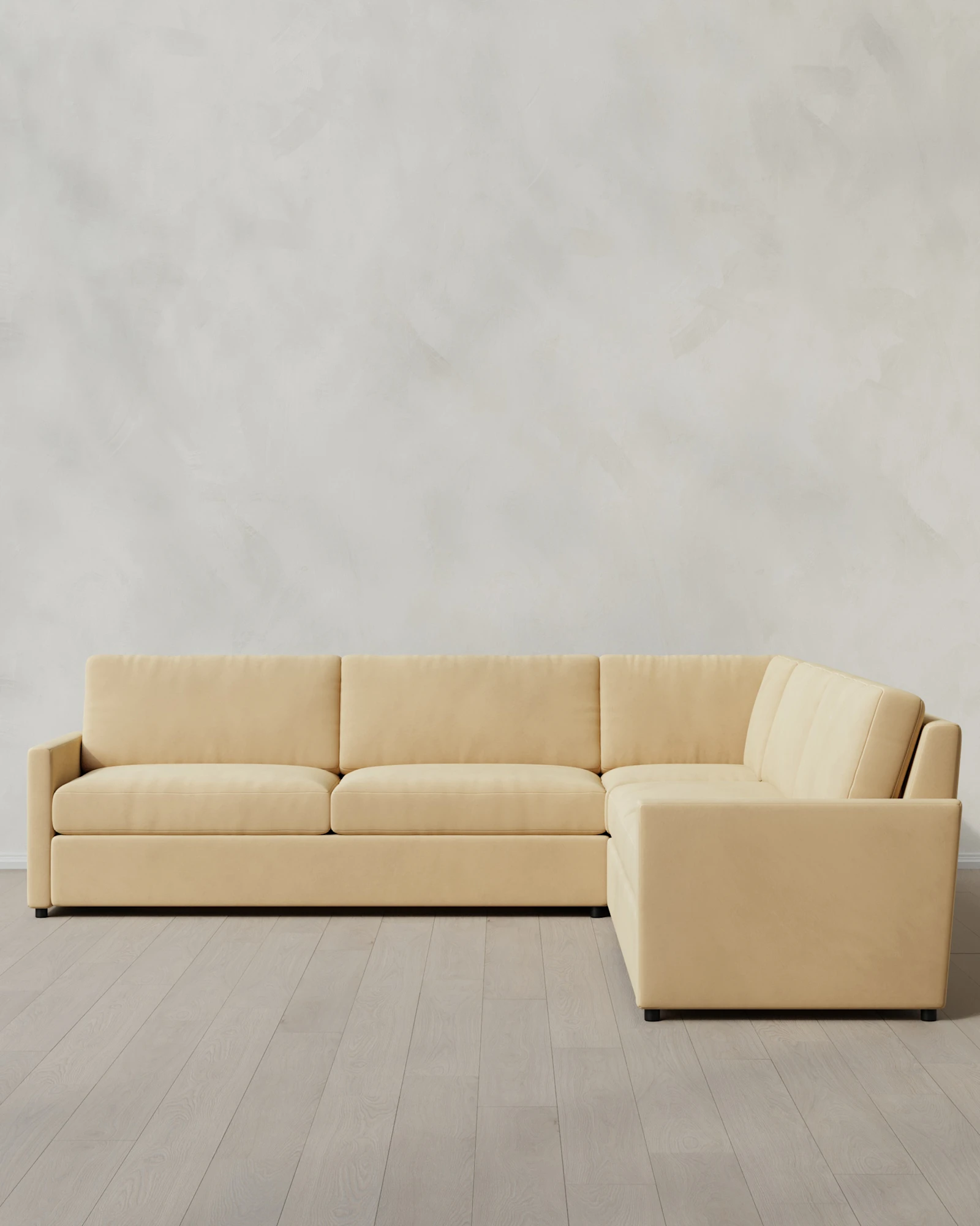 Brennan Performance Velvet L Sectional