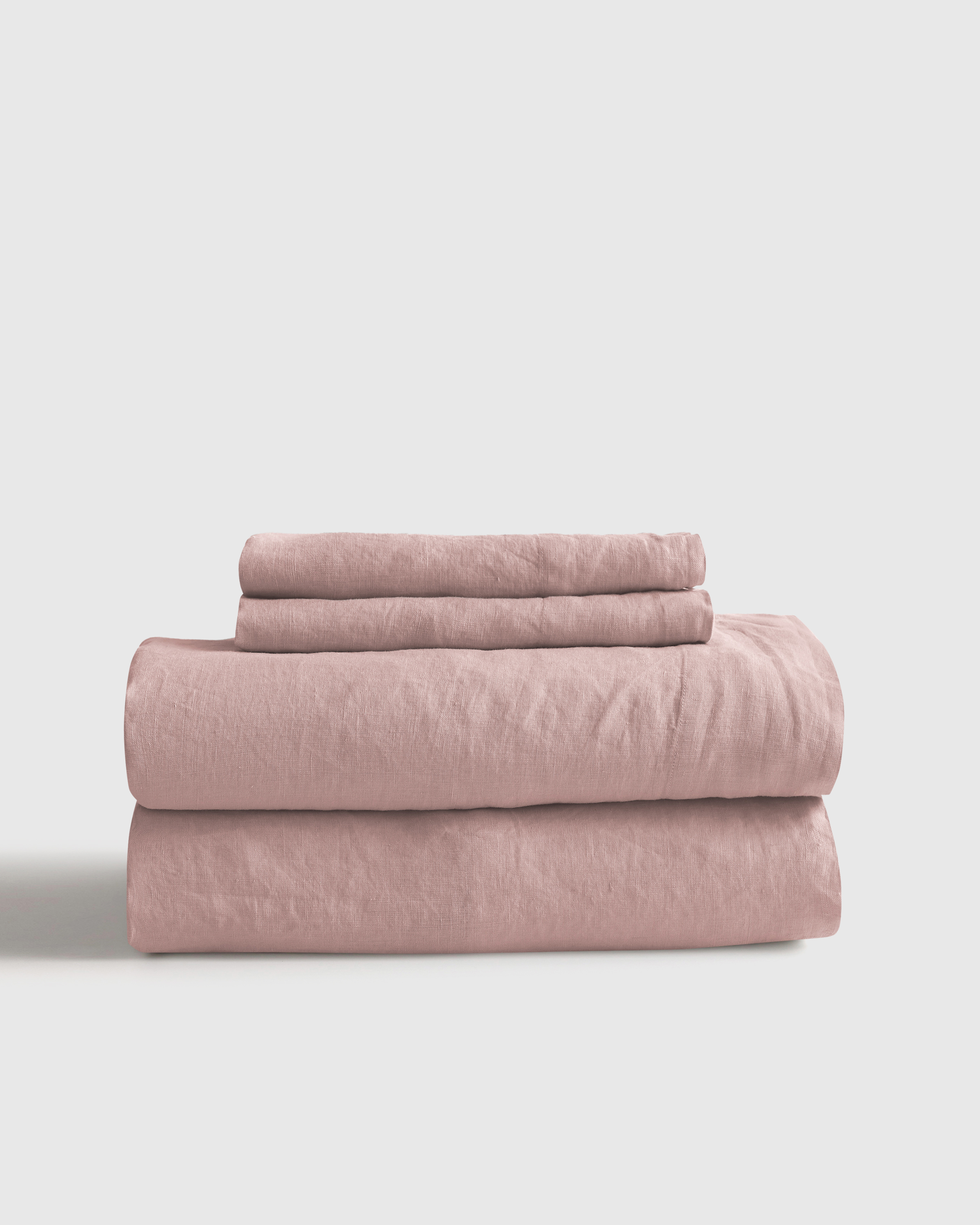 Dusty Mauve European Linen Sheet Set