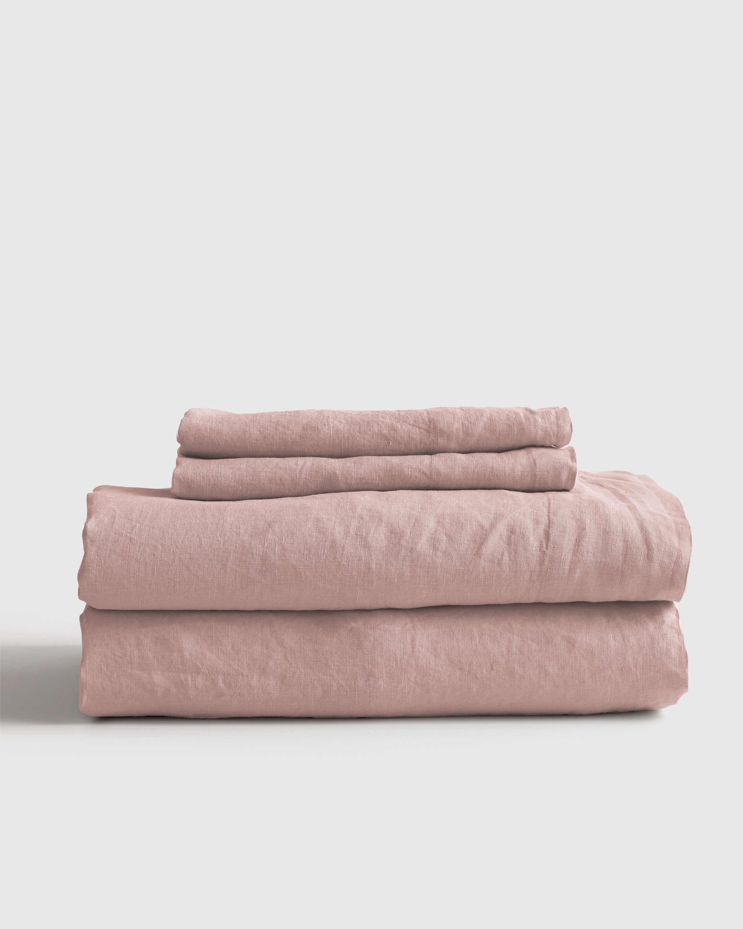 Dusty Mauve European Linen Sheet Set