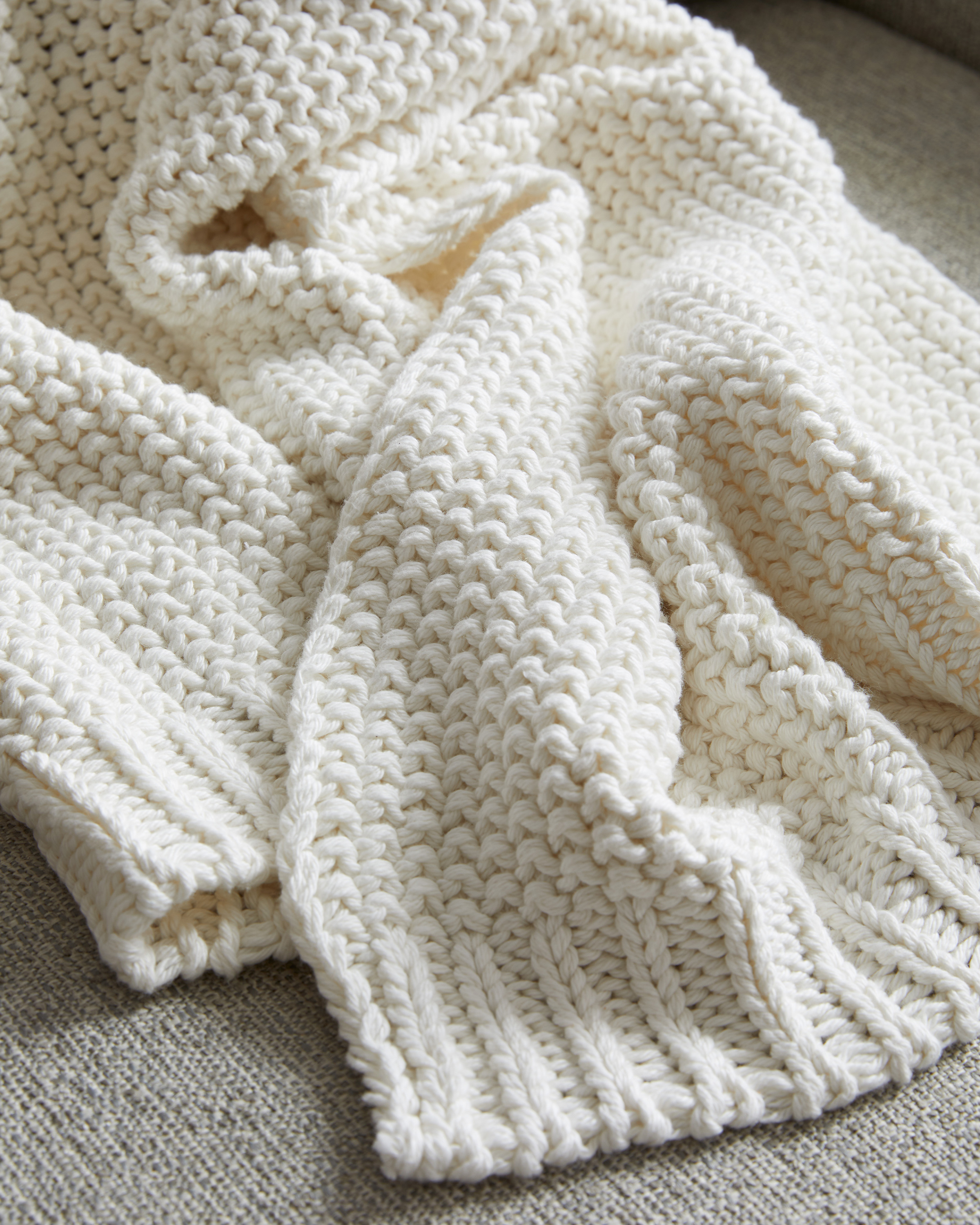 Cotton Fisherman Throw - Ivory