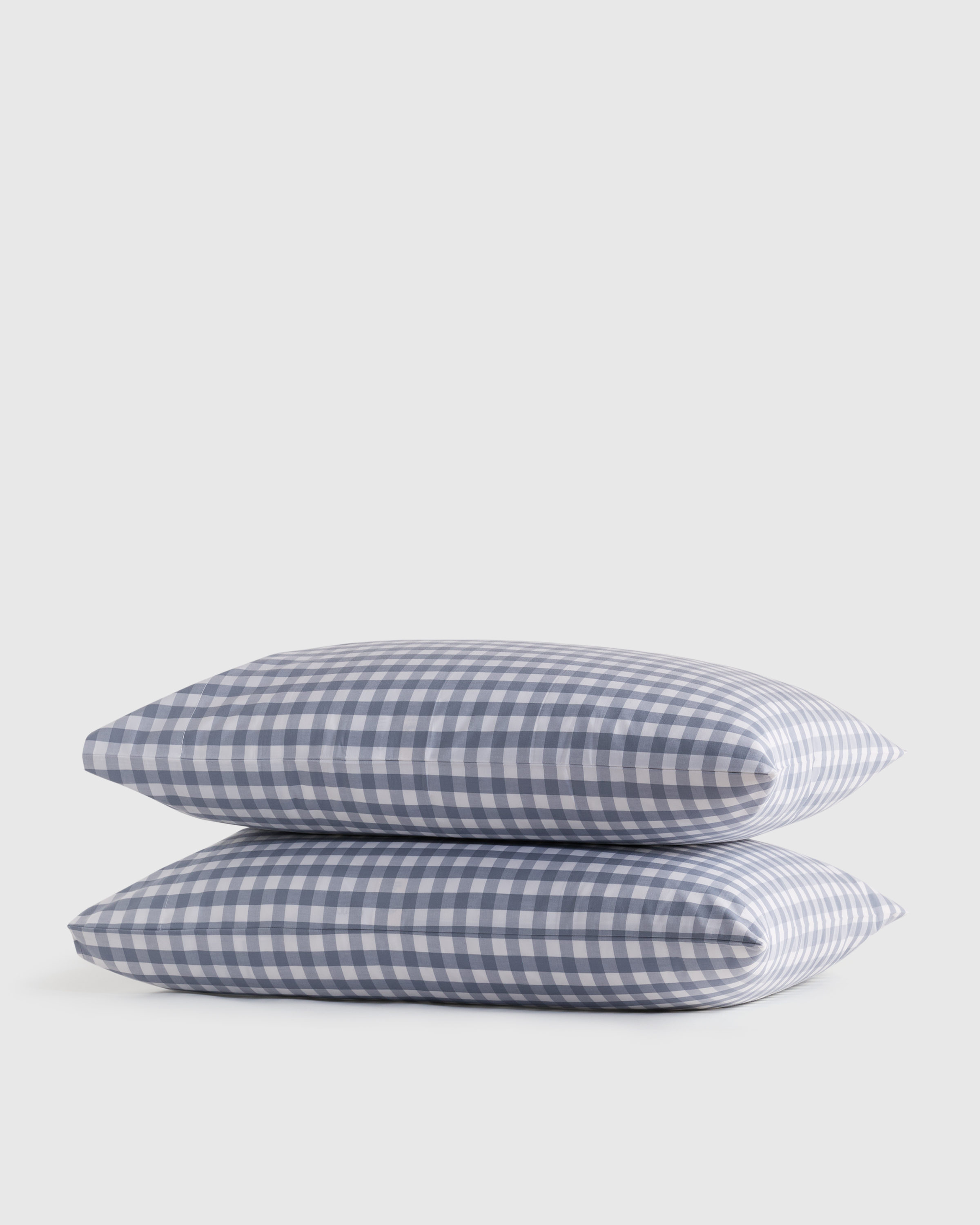 Mineral Organic Crisp Percale Gingham Pillowcase Set