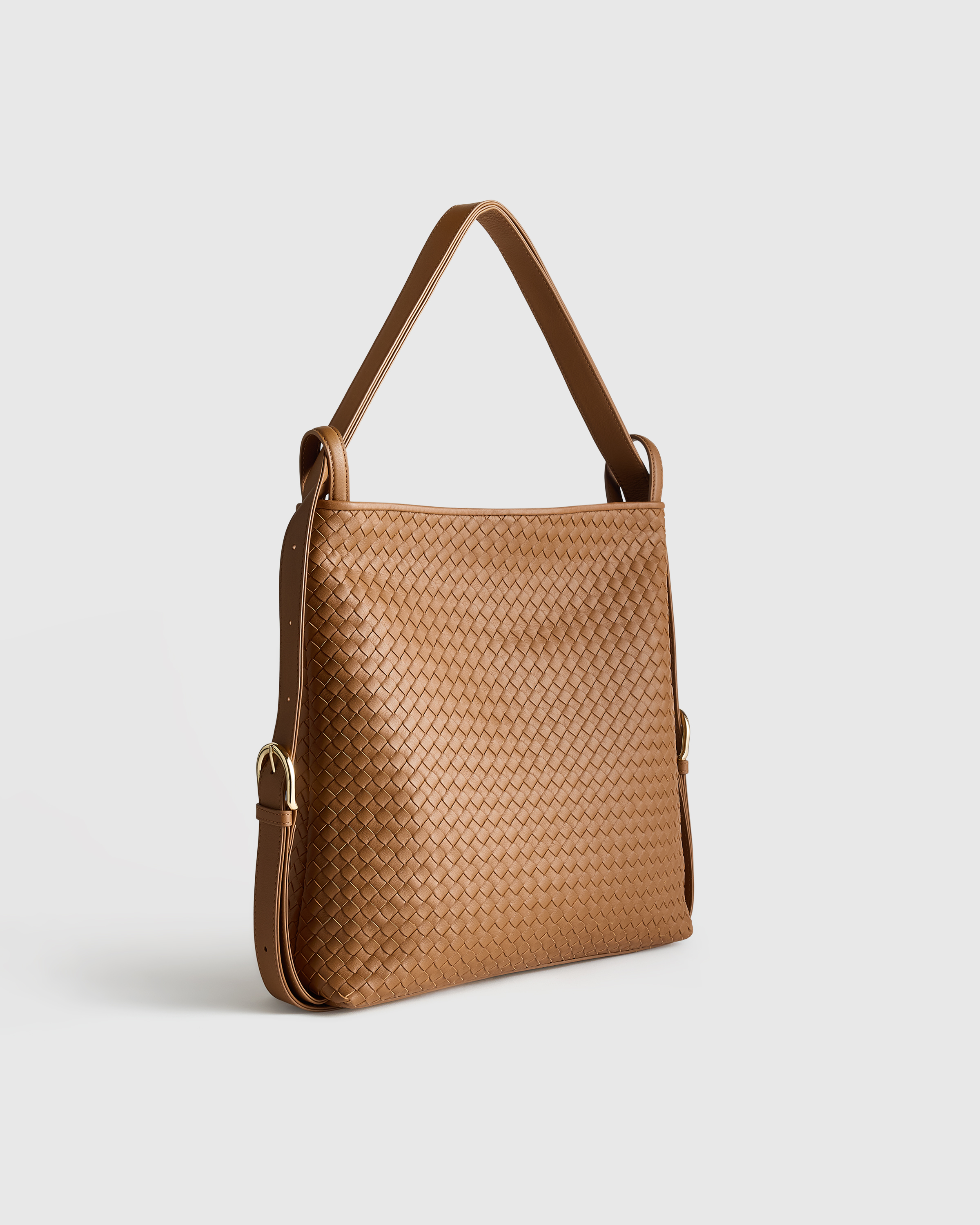 Italian Leather Handwoven Convertible Backpack - thumbnail 2